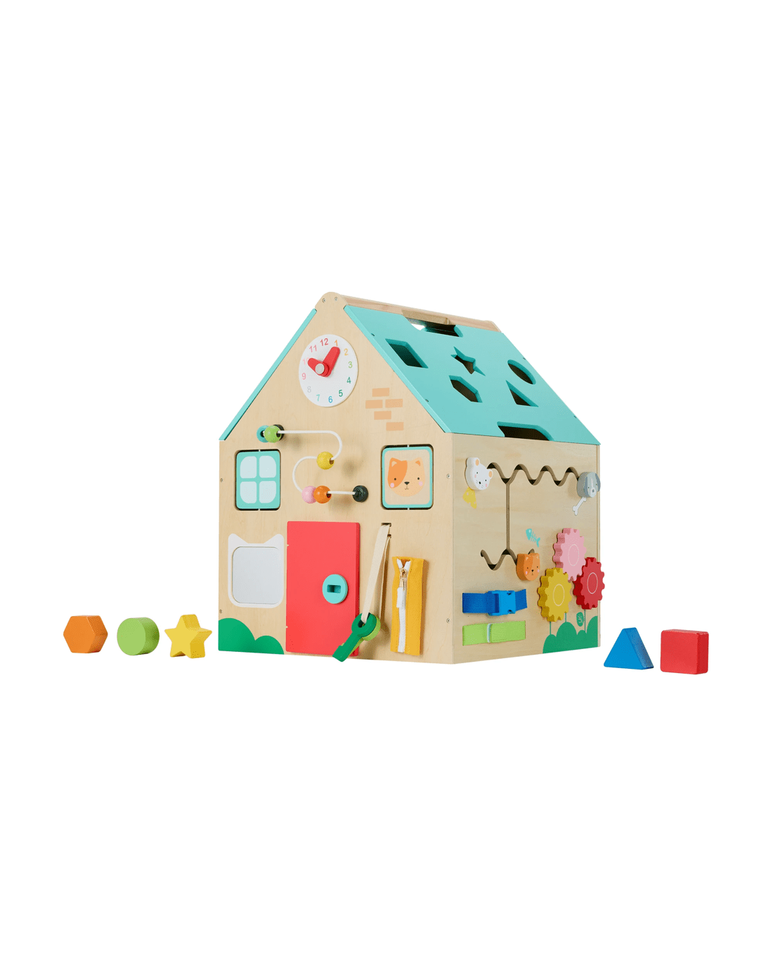 1 Wooden Busy Board Mega House, 1 of 6