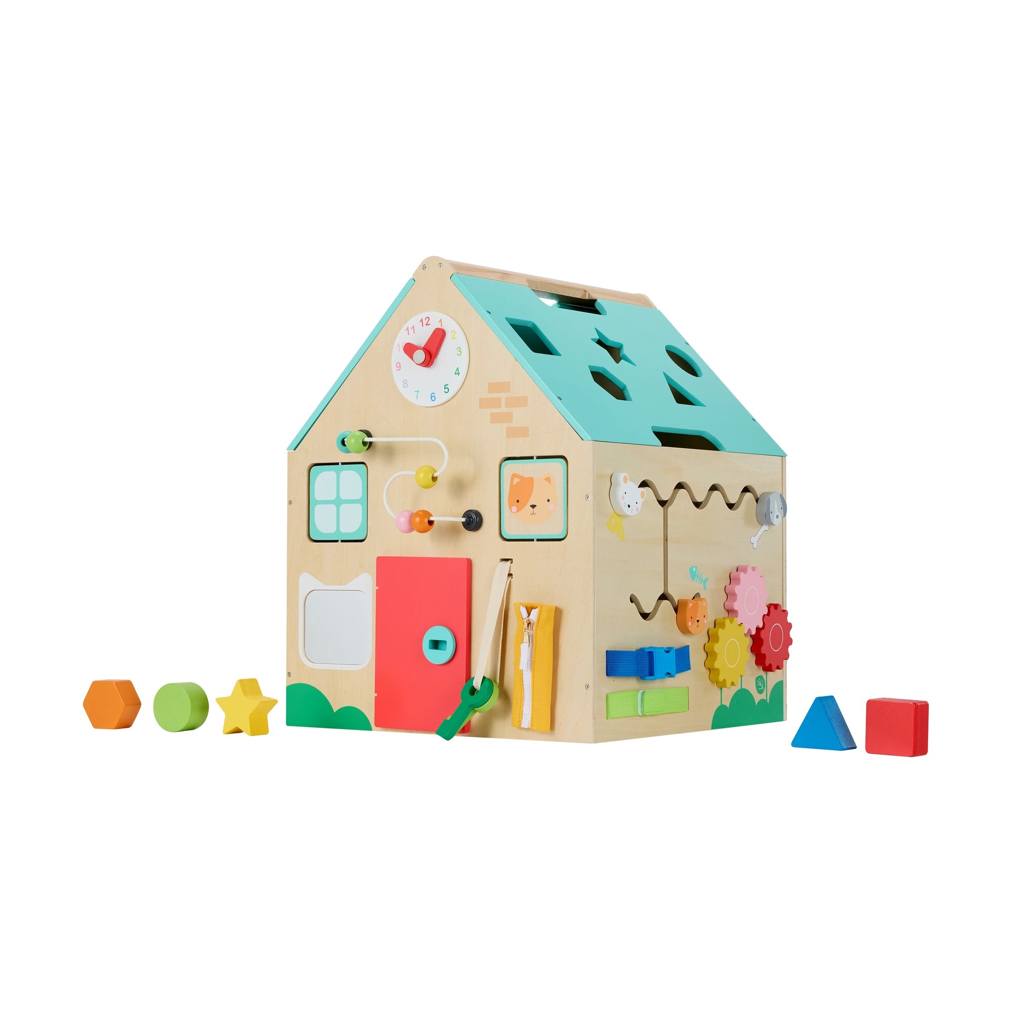 1 Wooden Busy Board Mega House, 1 of 6