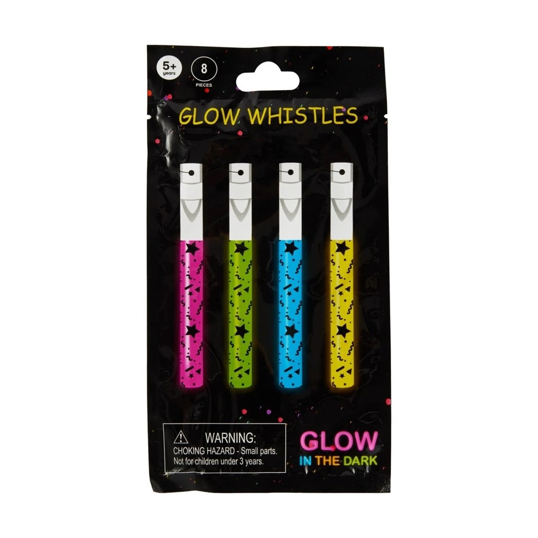 1 8 Piece Glow Whistles, 1 of 5