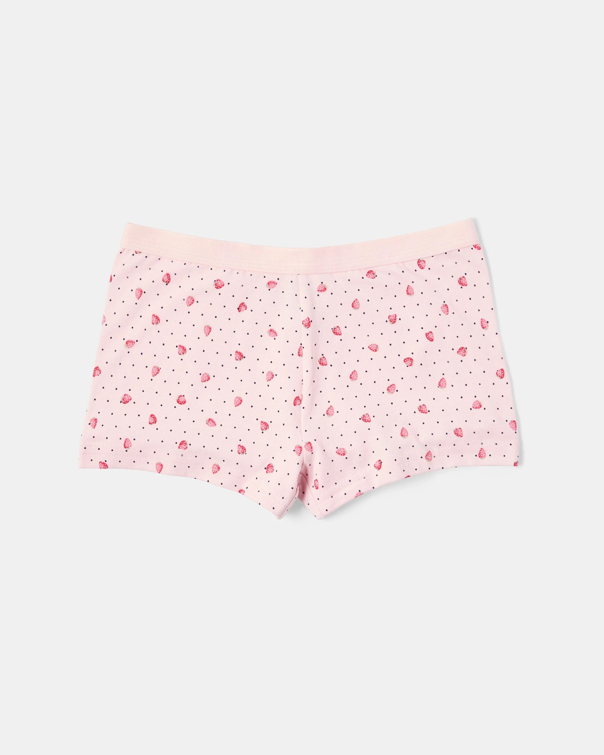 3 5 Pack Print Shorties Pnk Bows, 3 of 8