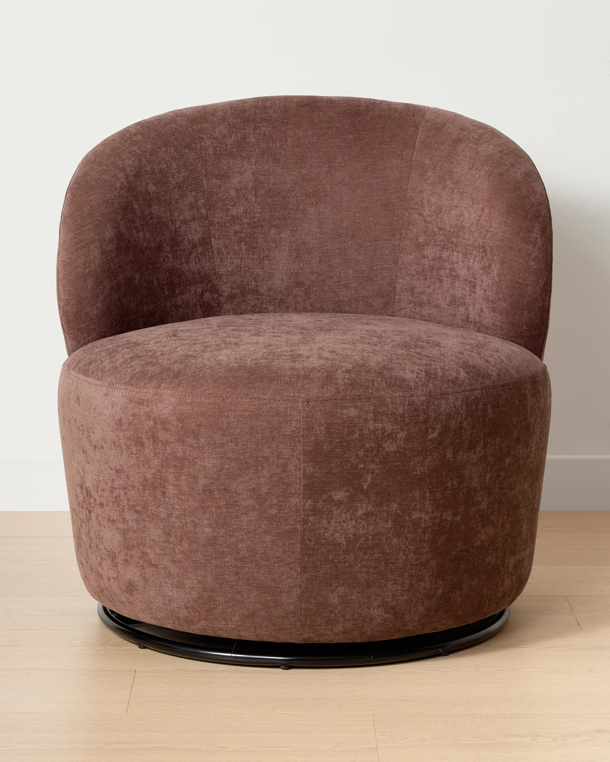 2 Clara Swivel Lounge Chair - Plum, 2 of 7