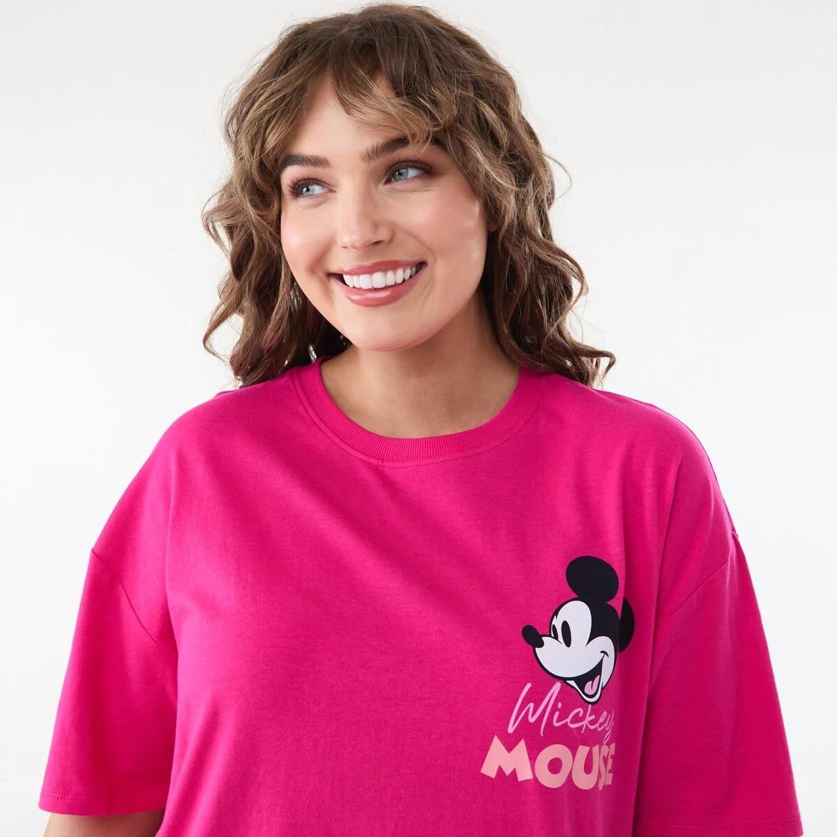 4 Short Sleeve Mickey Mouse License T-shirt MICKEY BEETROOT PINK, 4 of 6