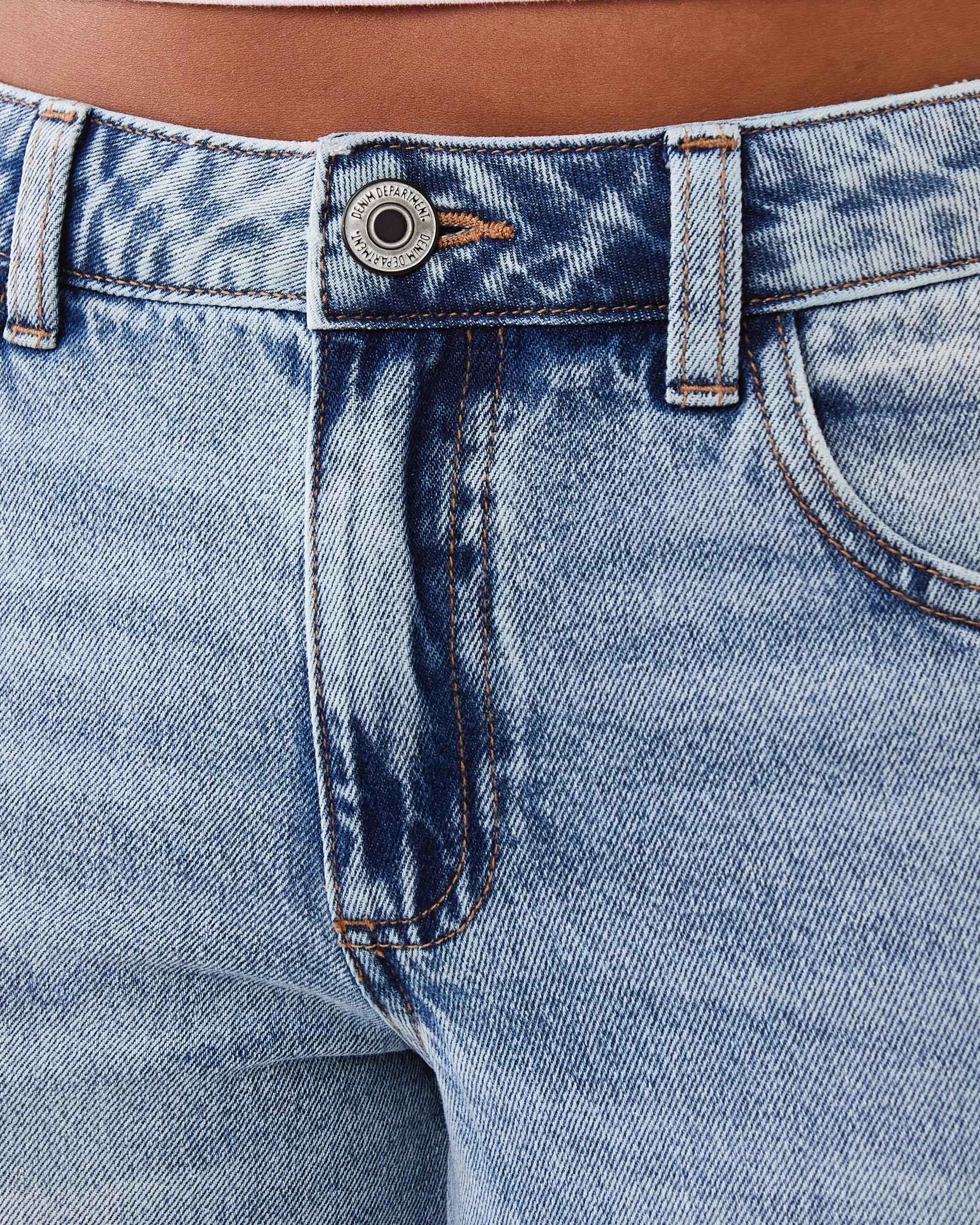 5 Low Rise Wide Leg Jeans Light Wash, 5 of 7