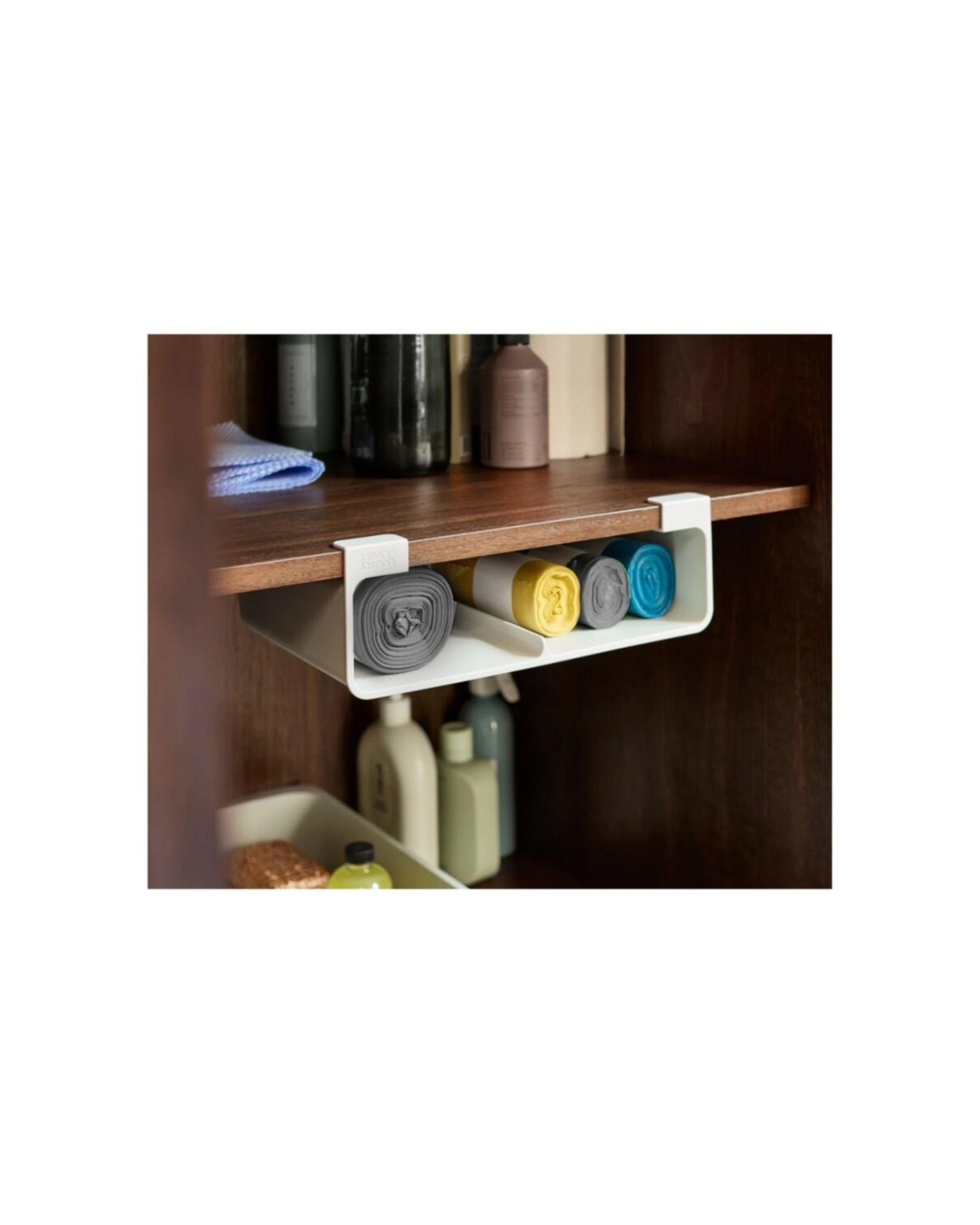 7 Joseph Joseph CupboardStore Under Shelf Foil Bag Kitchen Organiser Large Stone - Natural, 7 of 7