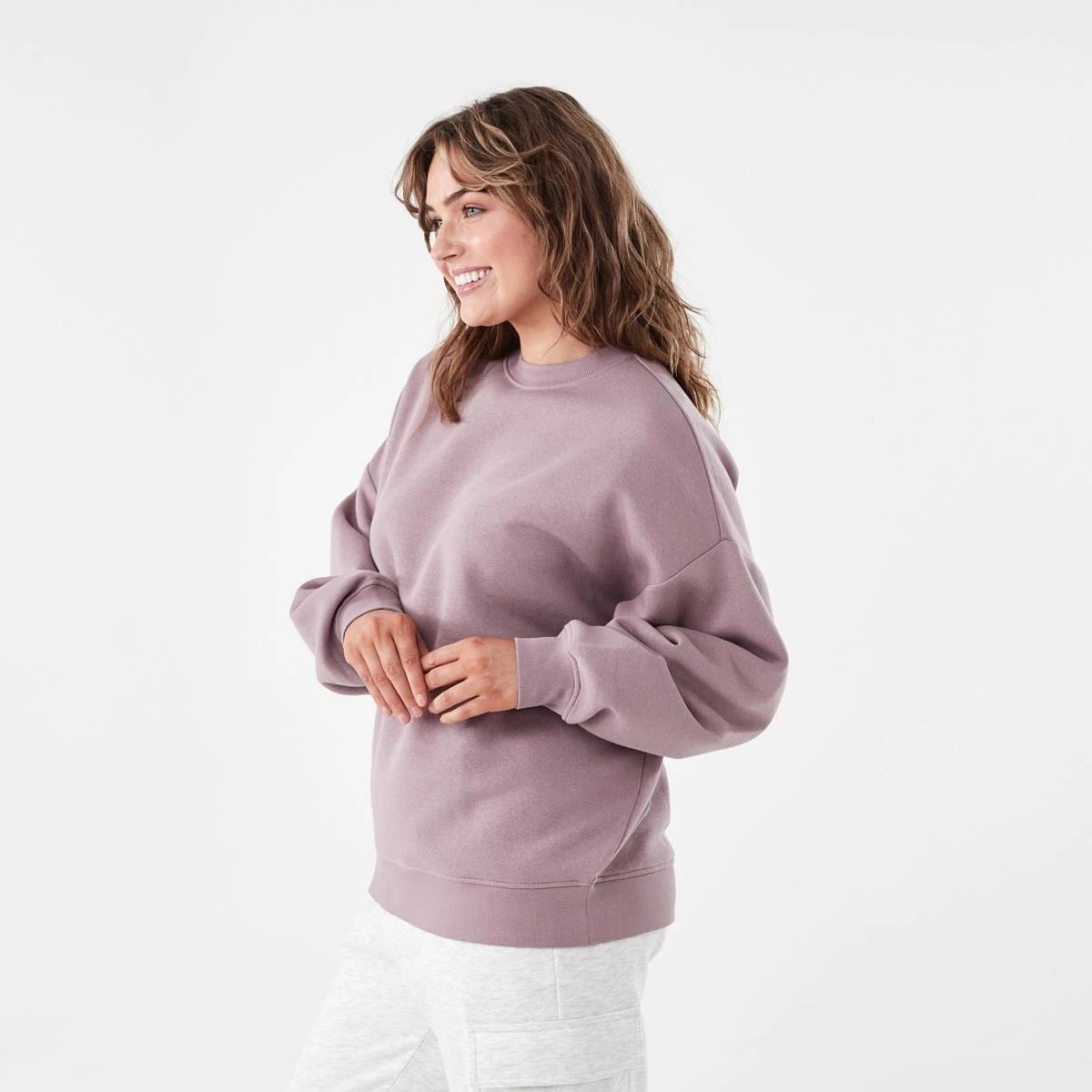 2 Oversized Crew Neck Sweatshirt Mauve, 2 of 5