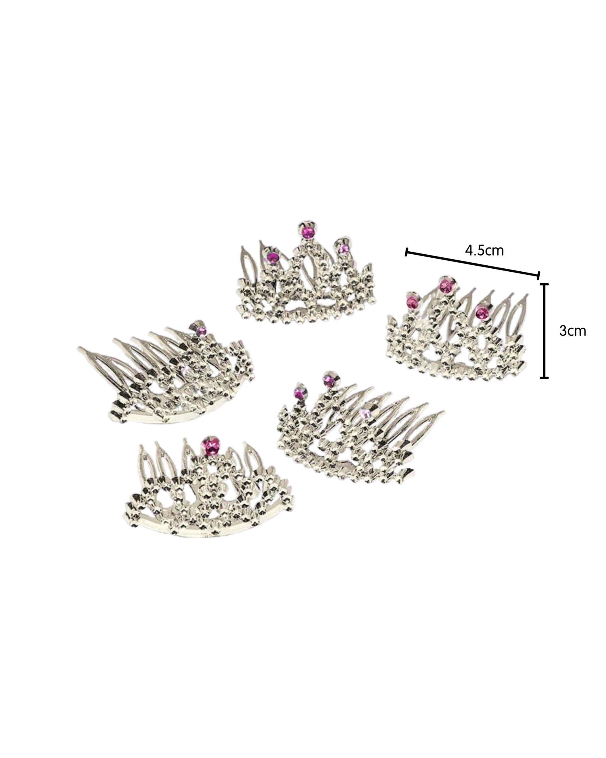 2 Anagram Mini Princess Tiara Combs Pack of 8, 2 of 2