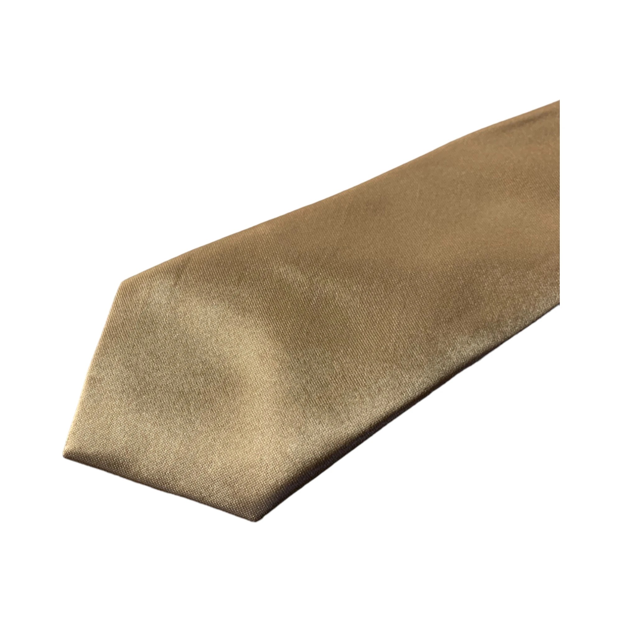 5 Zasel Kids Boys Gold Elastic Plain Neck Tie - Gold, 5 of 5