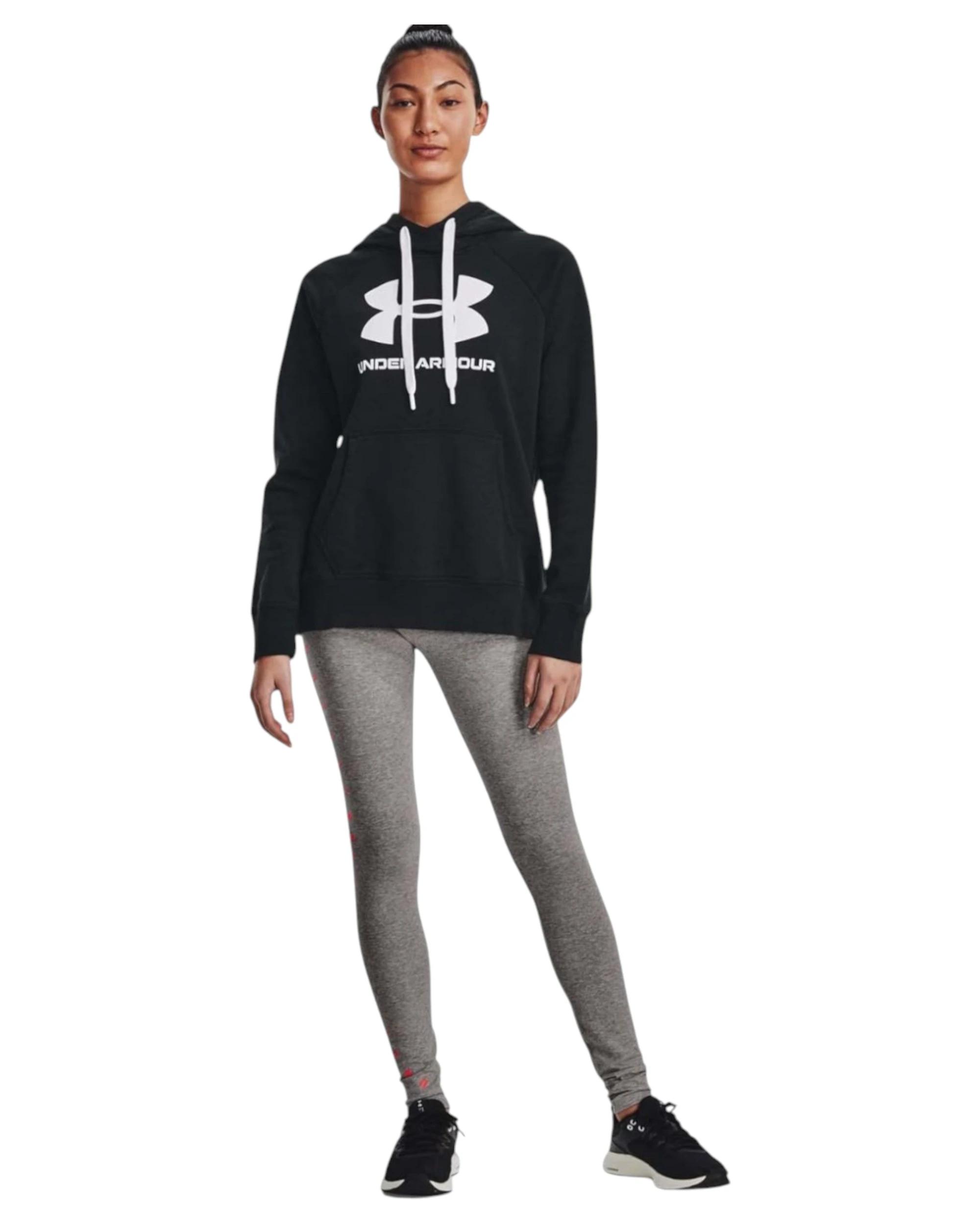 4 Under Armour Womens Graphic Grey Workout Leggings CHARCOAL/HEATHER/BLACK, 4 of 4