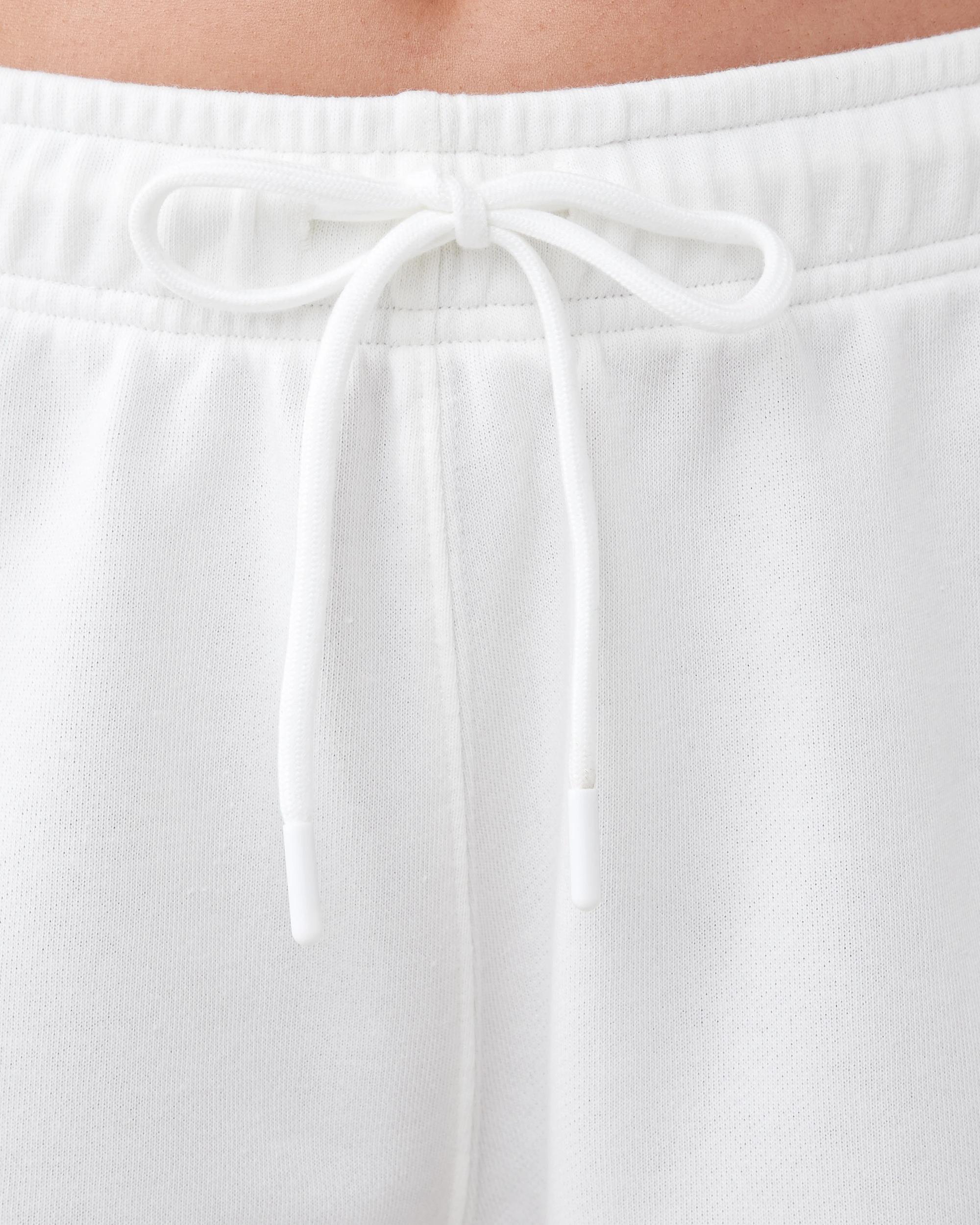 4 Active Womens Terry Sport Shorts Wht Egret, 4 of 6
