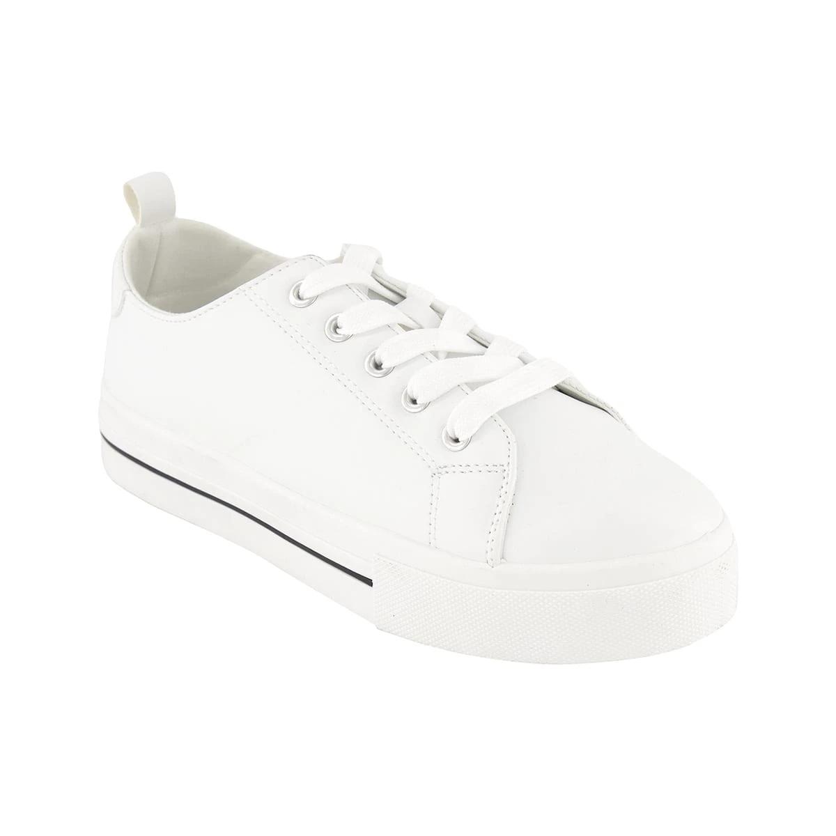 1 Platform Lace Up Sneakers White, 1 of 5
