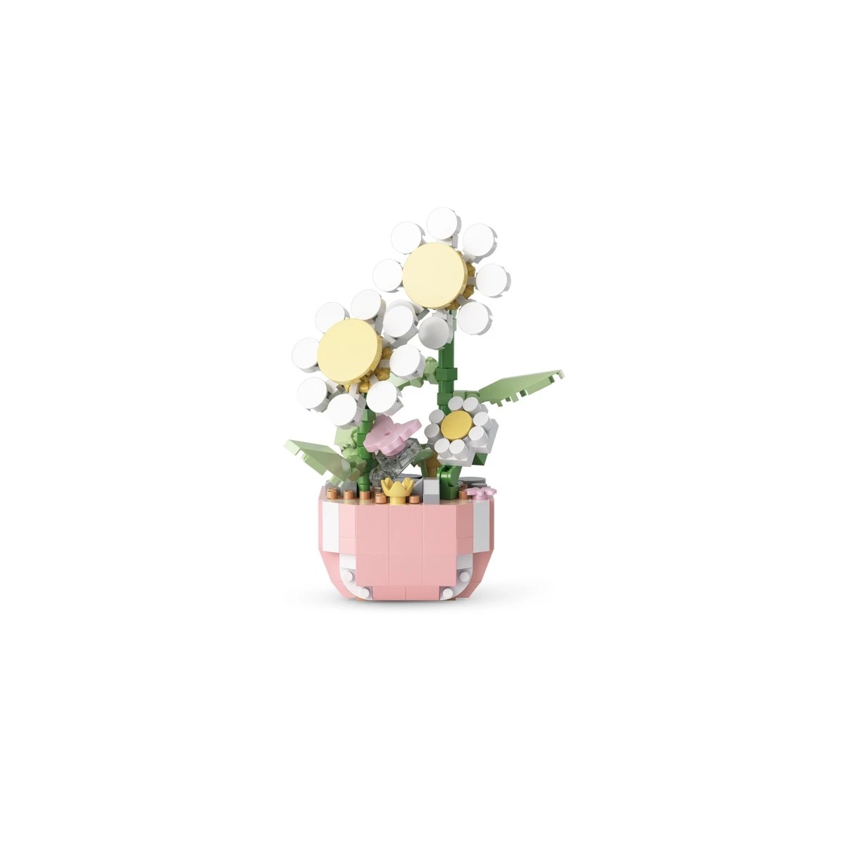 4 Mini Blocks Flower Series: Mini Flower Pot Playset - Assorted, 4 of 10