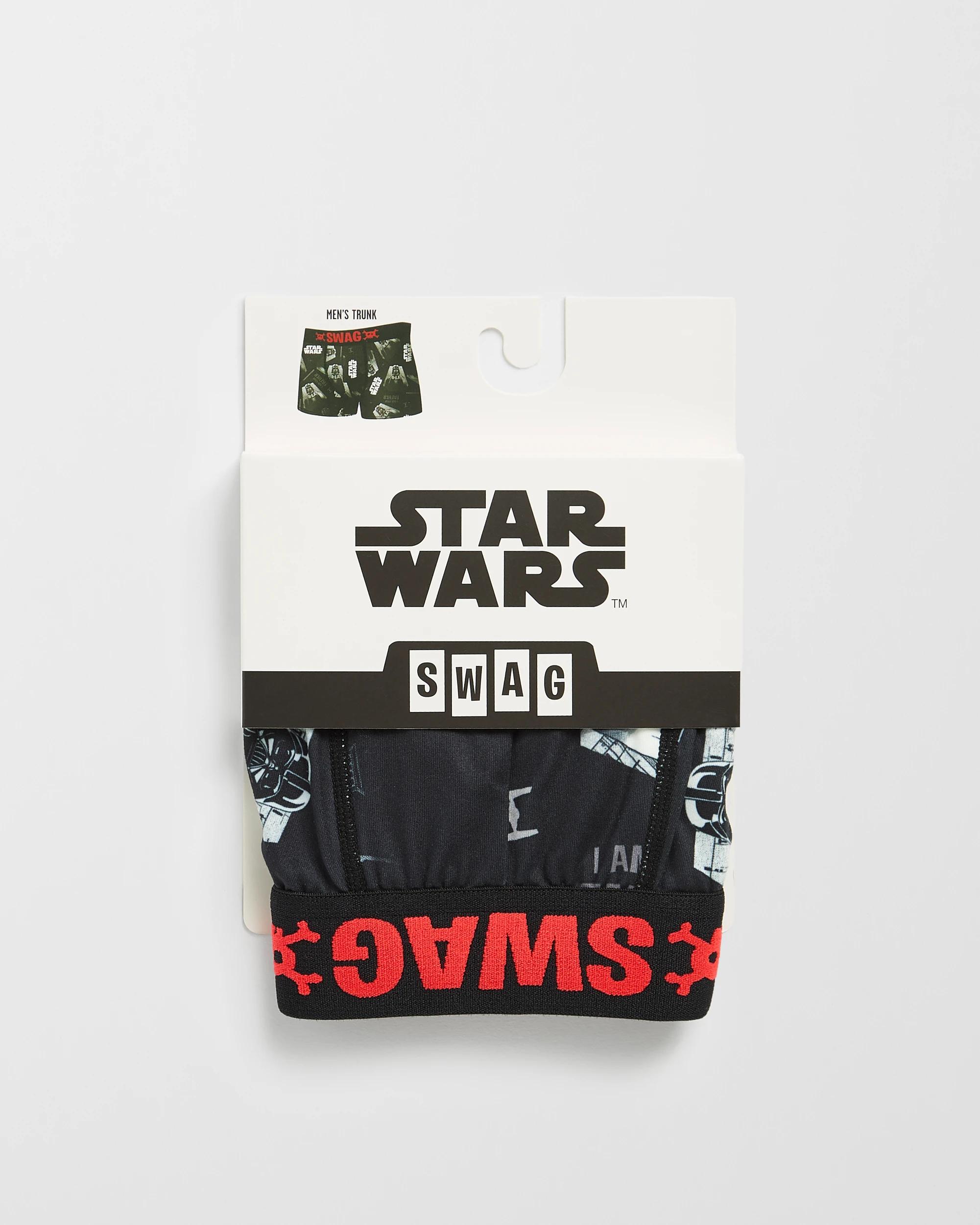 4 Swag Licensed Trunks - Darth Vader GREY, 4 of 4
