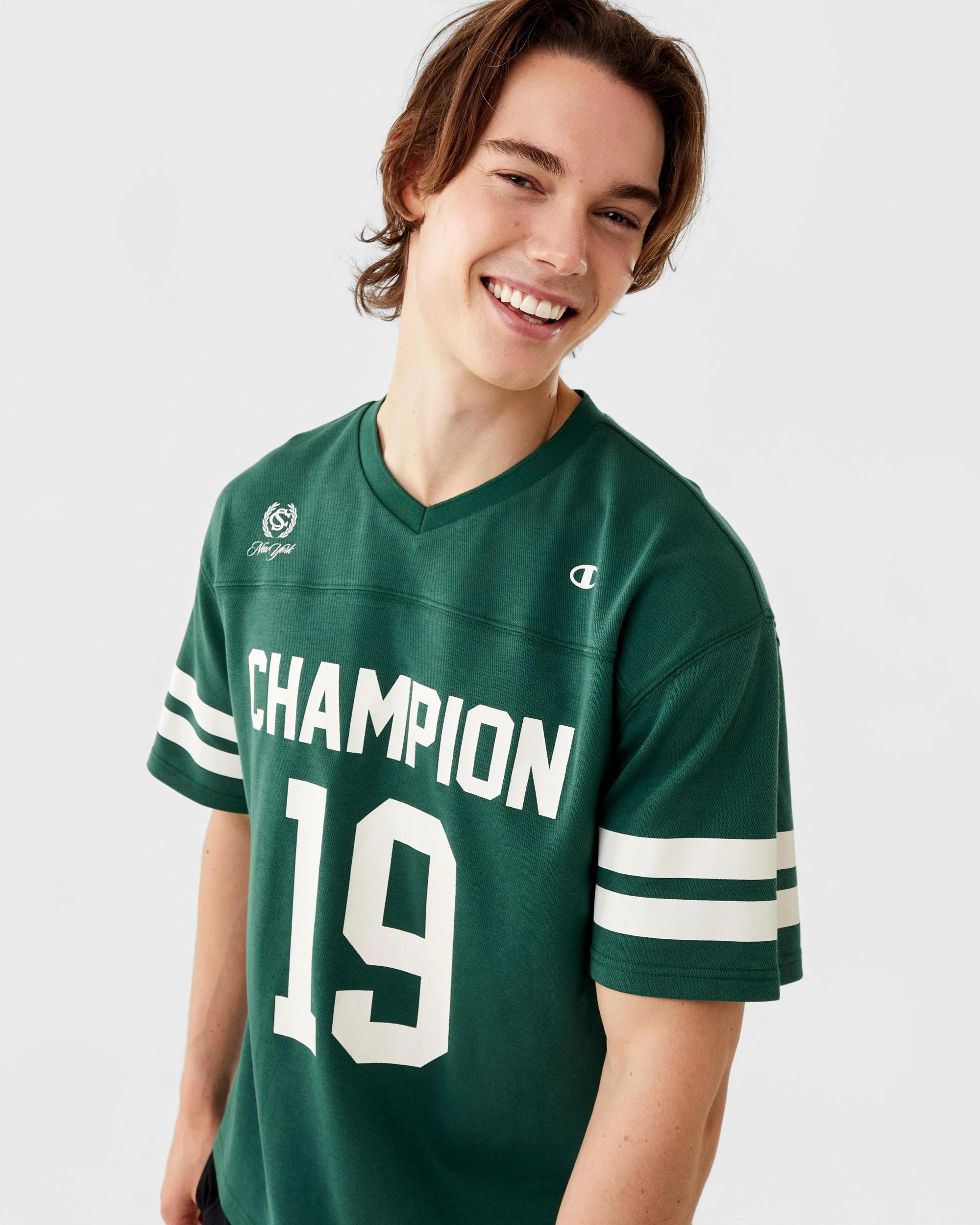 6 Champion Mens Football Jersey Hunt Green, 6 of 10