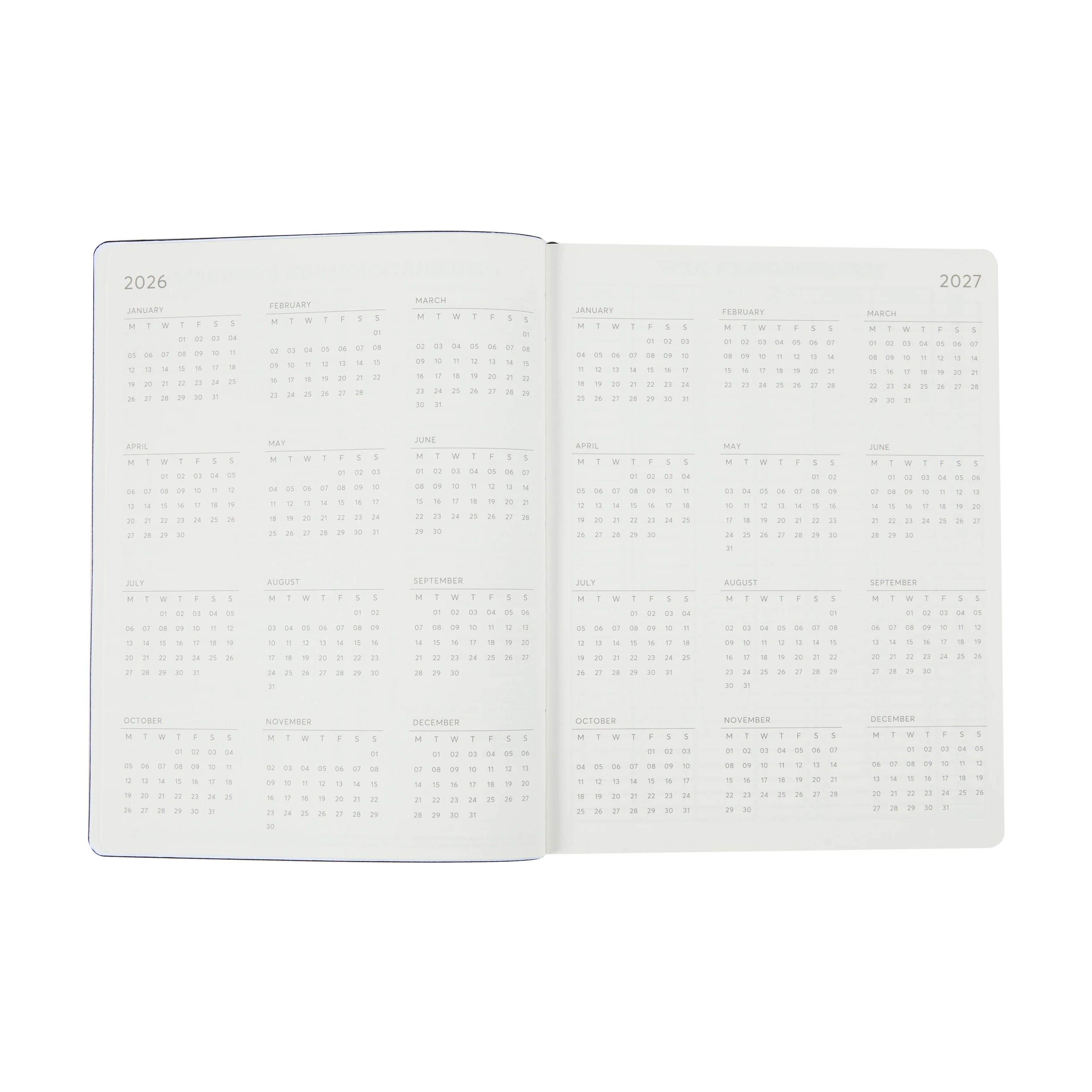 4 2026 Weekly Diary - Black, 4 of 8