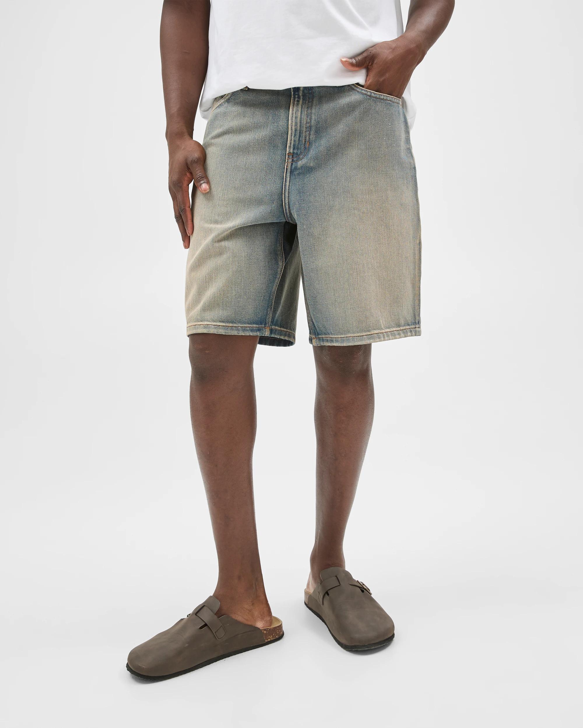 5 Commons Loose Fit Denim Shorts MUDDY INDIGO, 5 of 6