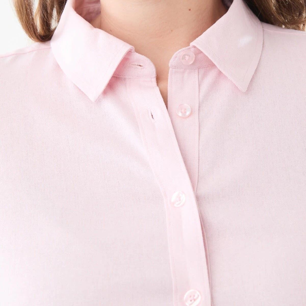 5 Curve Long Sleeve Shirt Soft Pink, 5 of 5
