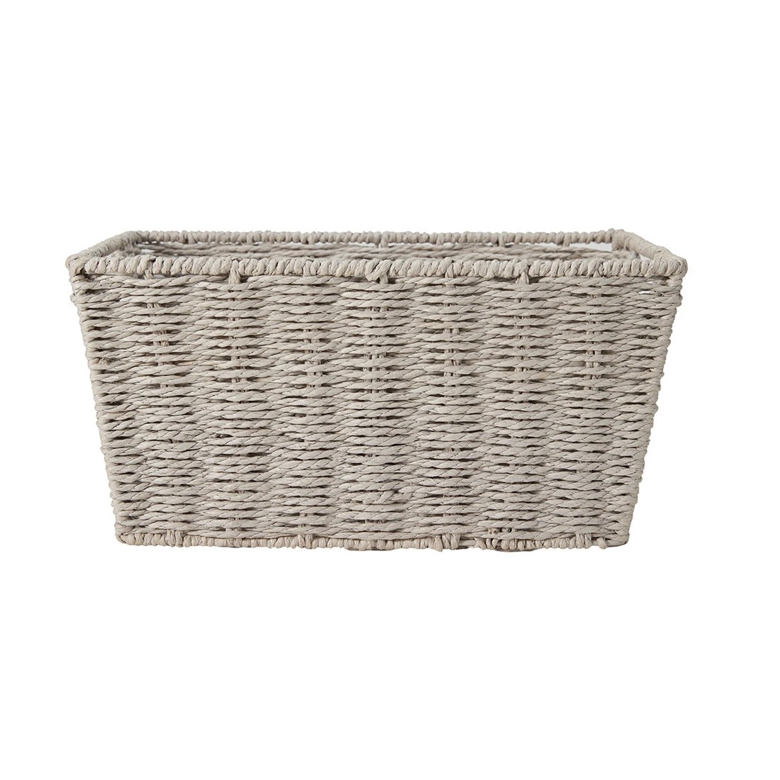3 Rectangle Tapered Paper Rope Basket - Grey, 3 of 8