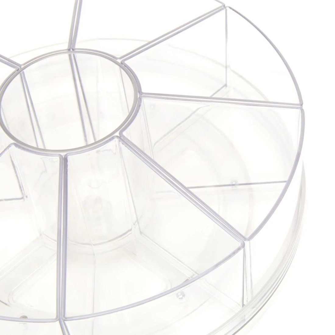 4 Rotating Desk Organiser 9 Cup - Clear, 4 of 5