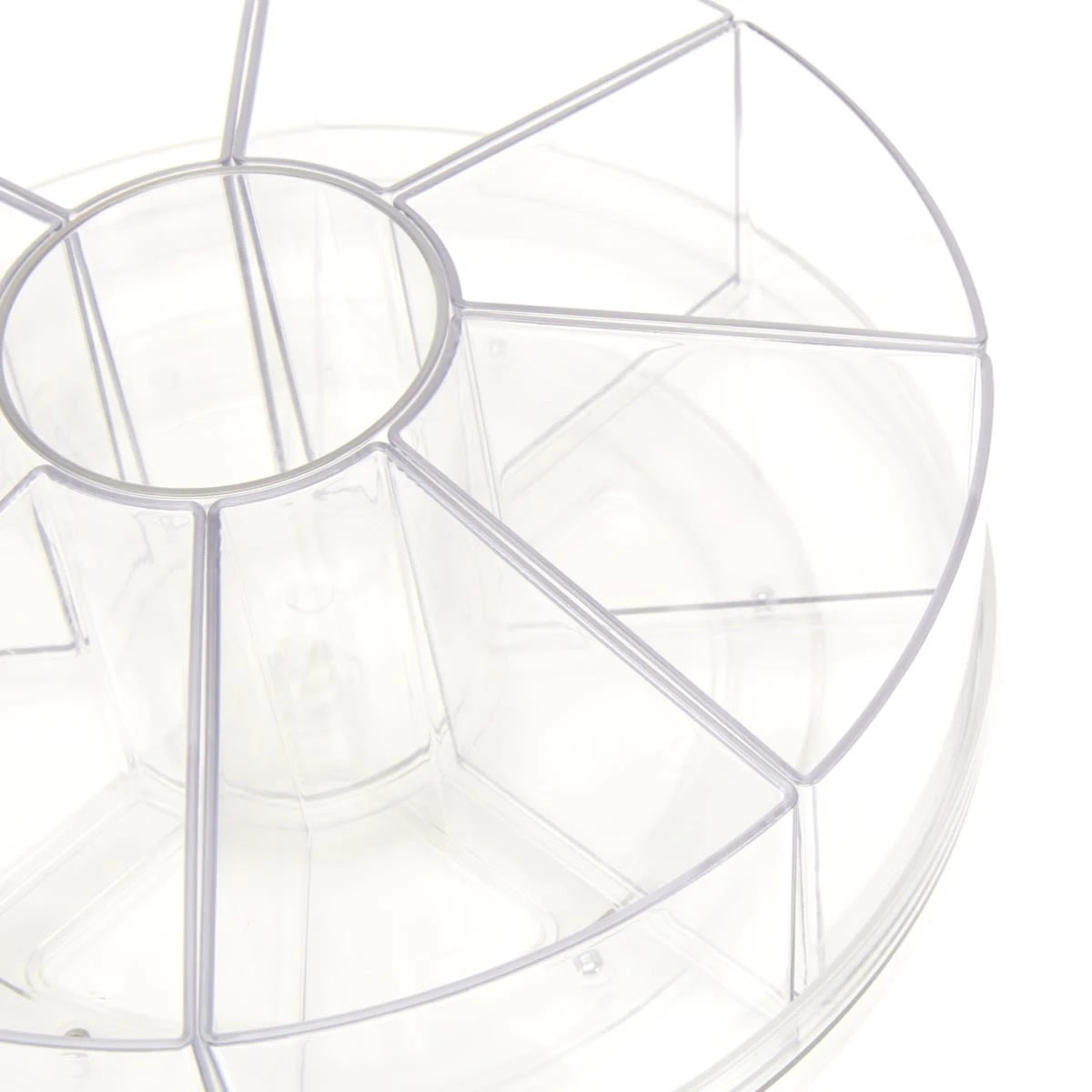 4 Rotating Desk Organiser 9 Cup - Clear, 4 of 5