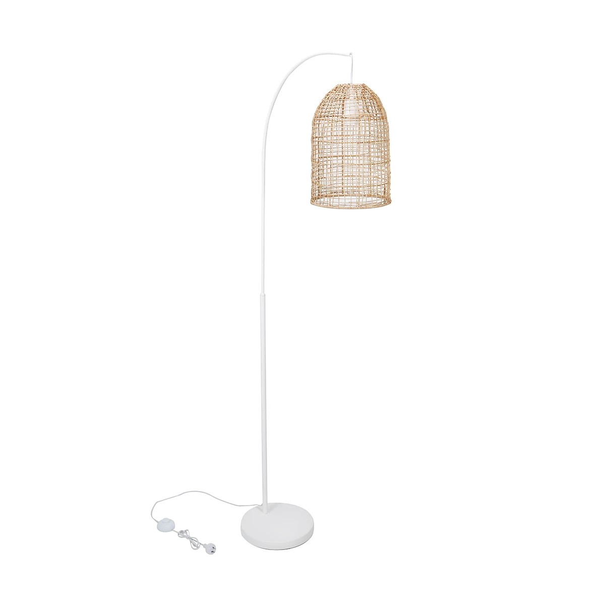 3 Rattan Shade Floor Lamp, 3 of 10