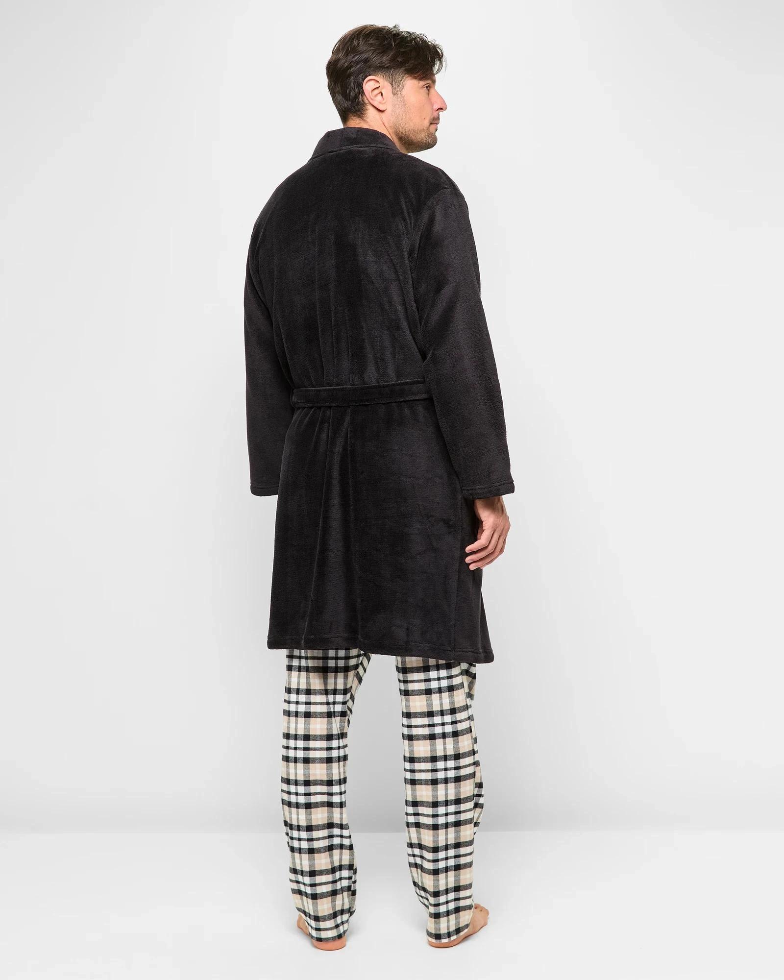 4 Target Coral Fleece Robe BLACK, 4 of 5