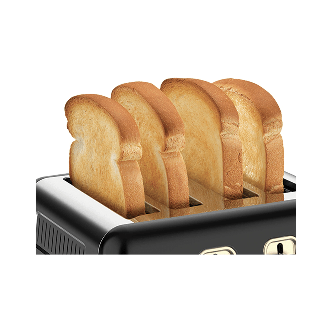 3 Morphy Richards Ascend Adjustable 4 Slice Toaster W/crumb Tray 2000w - black, 3 of 7