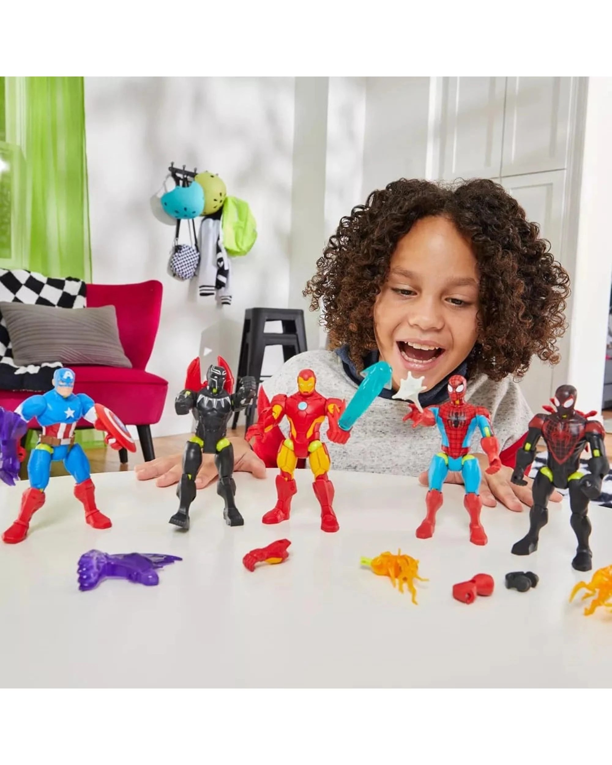 5 Mix Mashers Marvel Spider-Man Miles Morales Action Figure, 5 of 7
