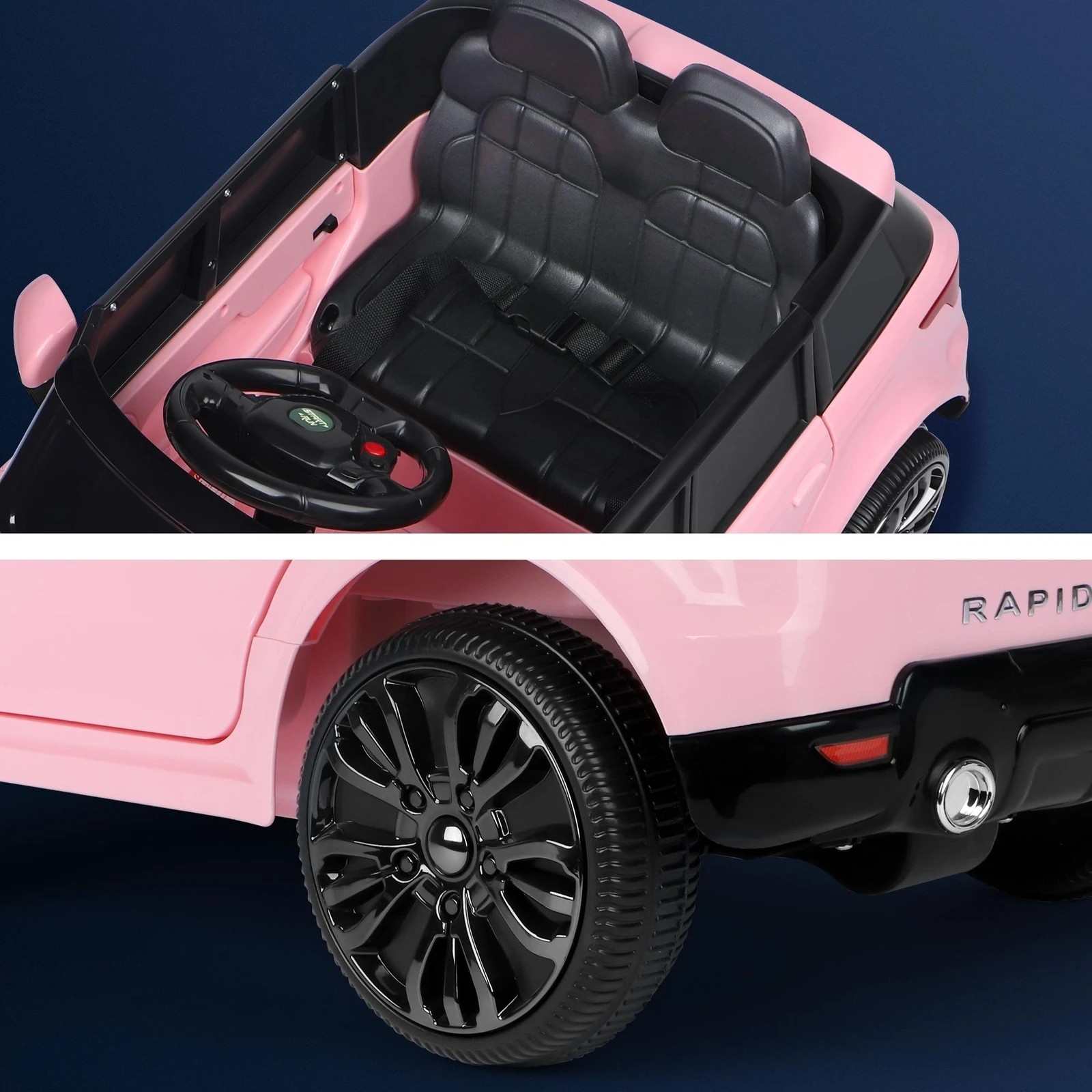 6 Alfordson Kids Ride On Car 12V Eletric Motor Remote Car Toy MP3 LED Light - Pink, 6 of 10