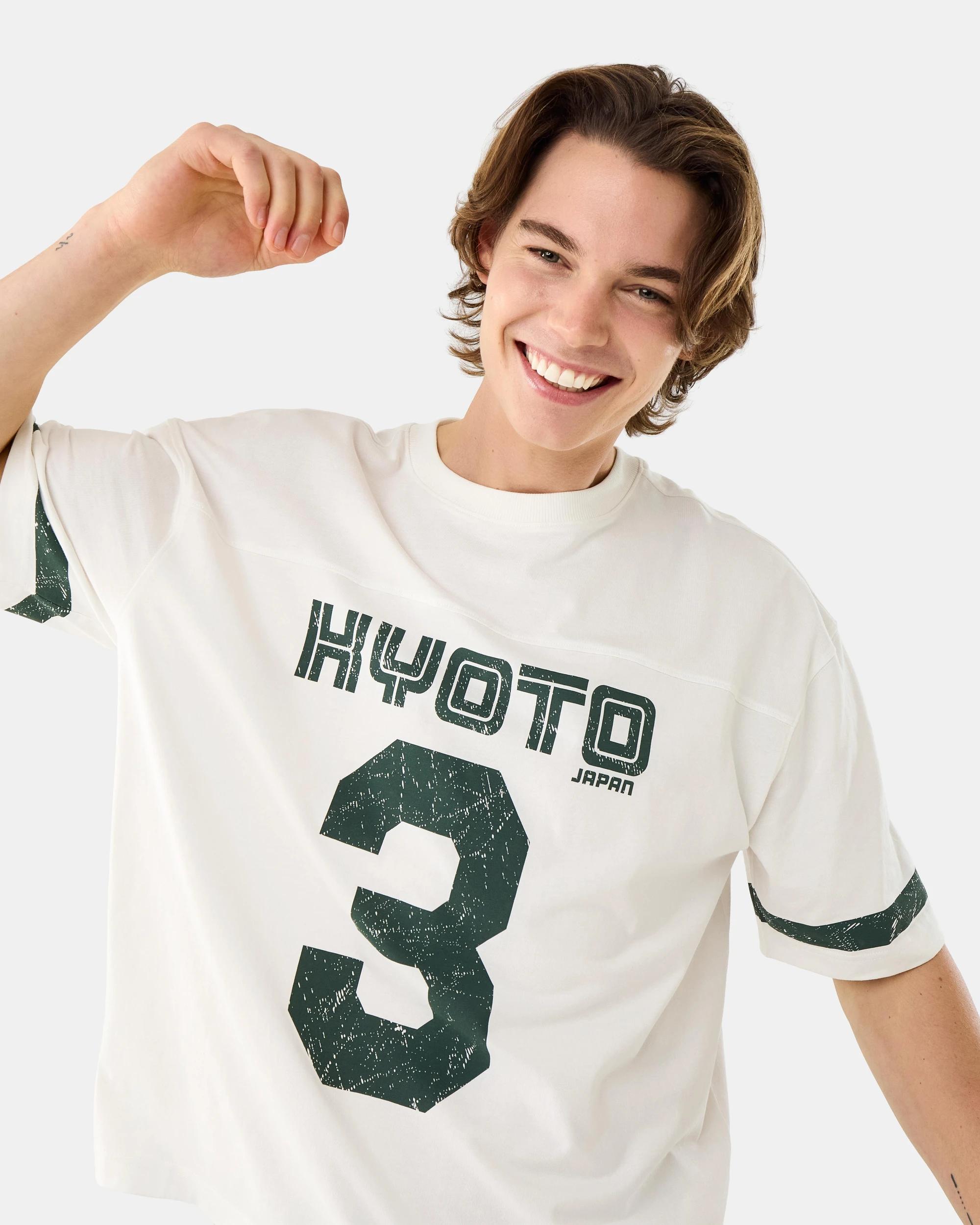 5 Boxy Panel Print T-shirt Wht Kyoto, 5 of 9