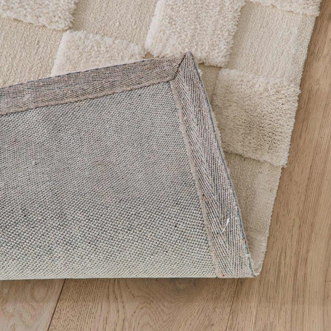 4 Check Rug - Natural, Medium - 180cm x 133cm, 4 of 8