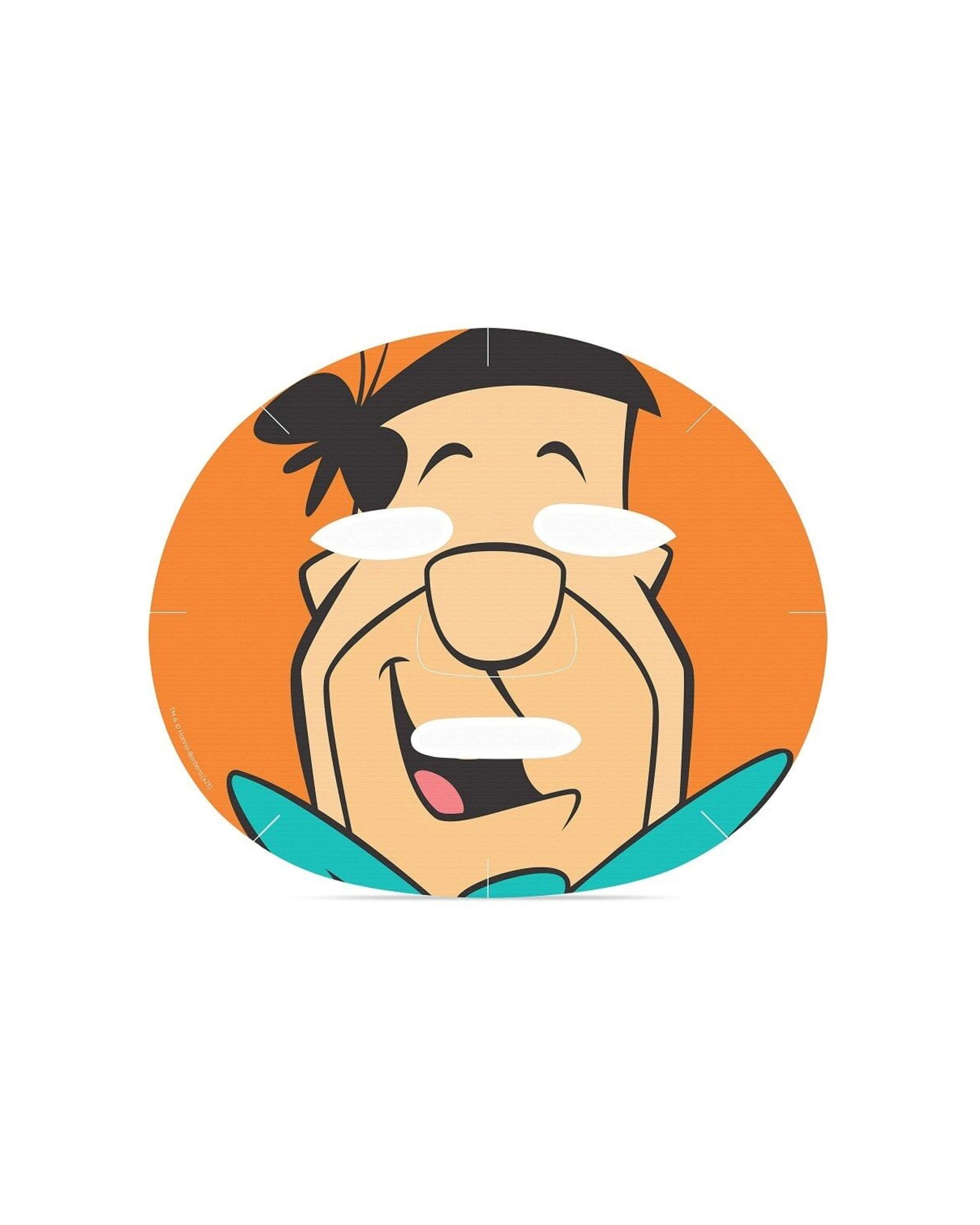 3 Warner Bros Fred Flintstone Scented Cosmetic Sheet Face Mask Coconut 6PK 25ml - Orange, 3 of 3