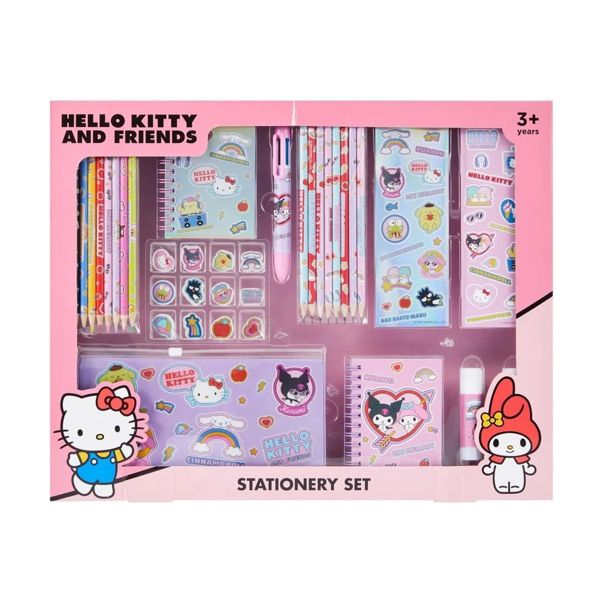 1 36 Piece Hello Kitty and Friends Stationery Set, 1 of 9