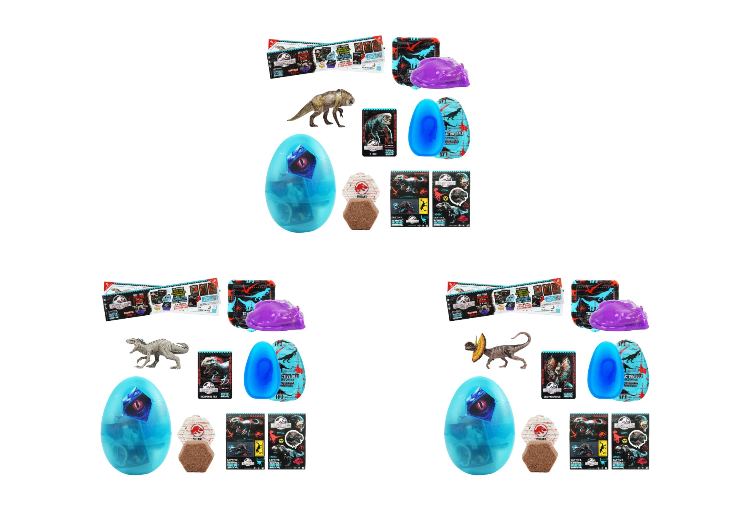 2 Jurassic World Captivz Science Gone Wrong Surprise Egg - Assorted - Multi, 2 of 3