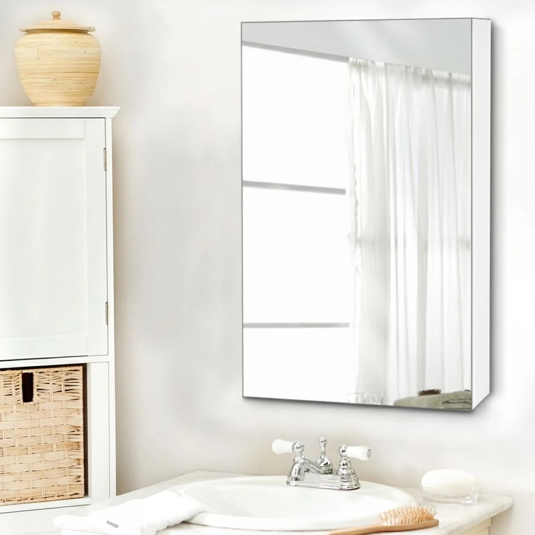 5 Cefito Bathroom Mirror Cabinet 450x720mm - White, 5 of 5