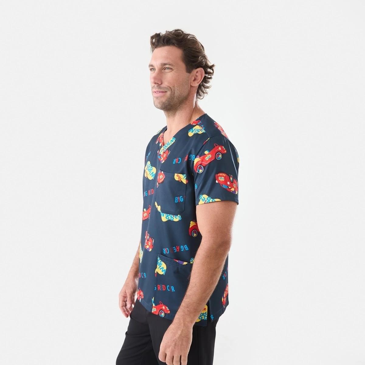 2 Work Short Sleeve Wiggles License Scrub Top Wiggles, 2 of 6