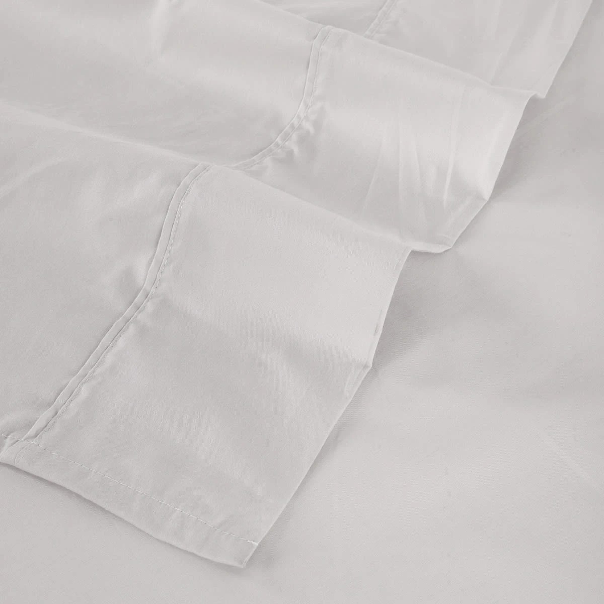 4 250 Thread Count Cotton Rich Sheet Set - Queen Bed, Oatmeal, 4 of 7