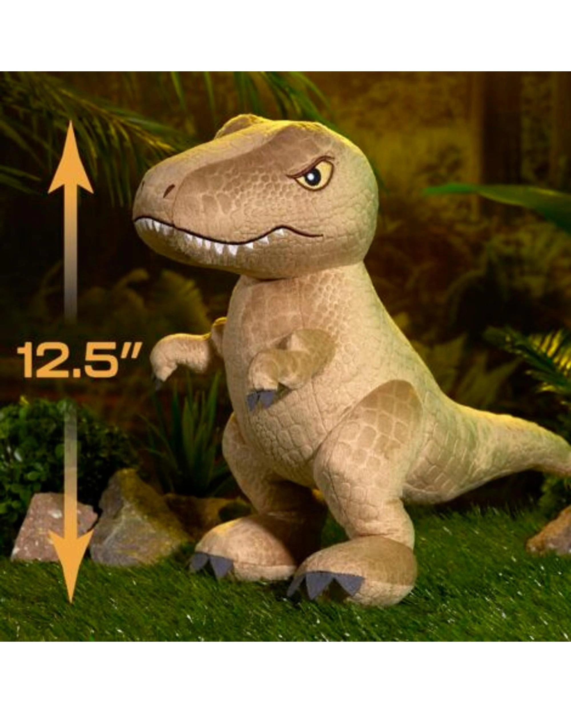 2 Comfeez Jurassic World Rebirth T-Rex Weighted Plush, 2 of 3