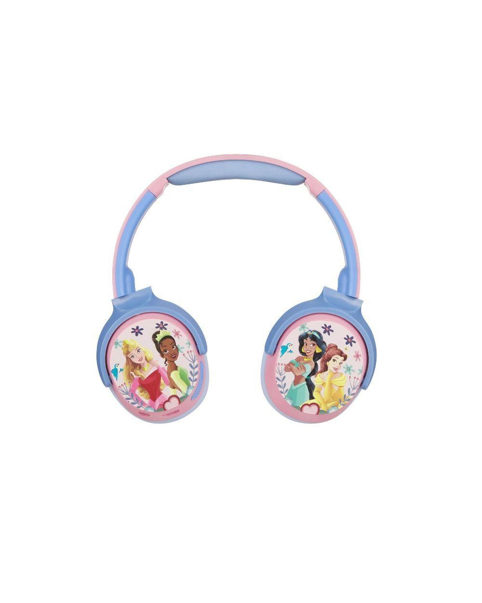 4 Disney Princess Kids Bluetooth Headphones 85dB Volume Limit Foldable, 4 of 8