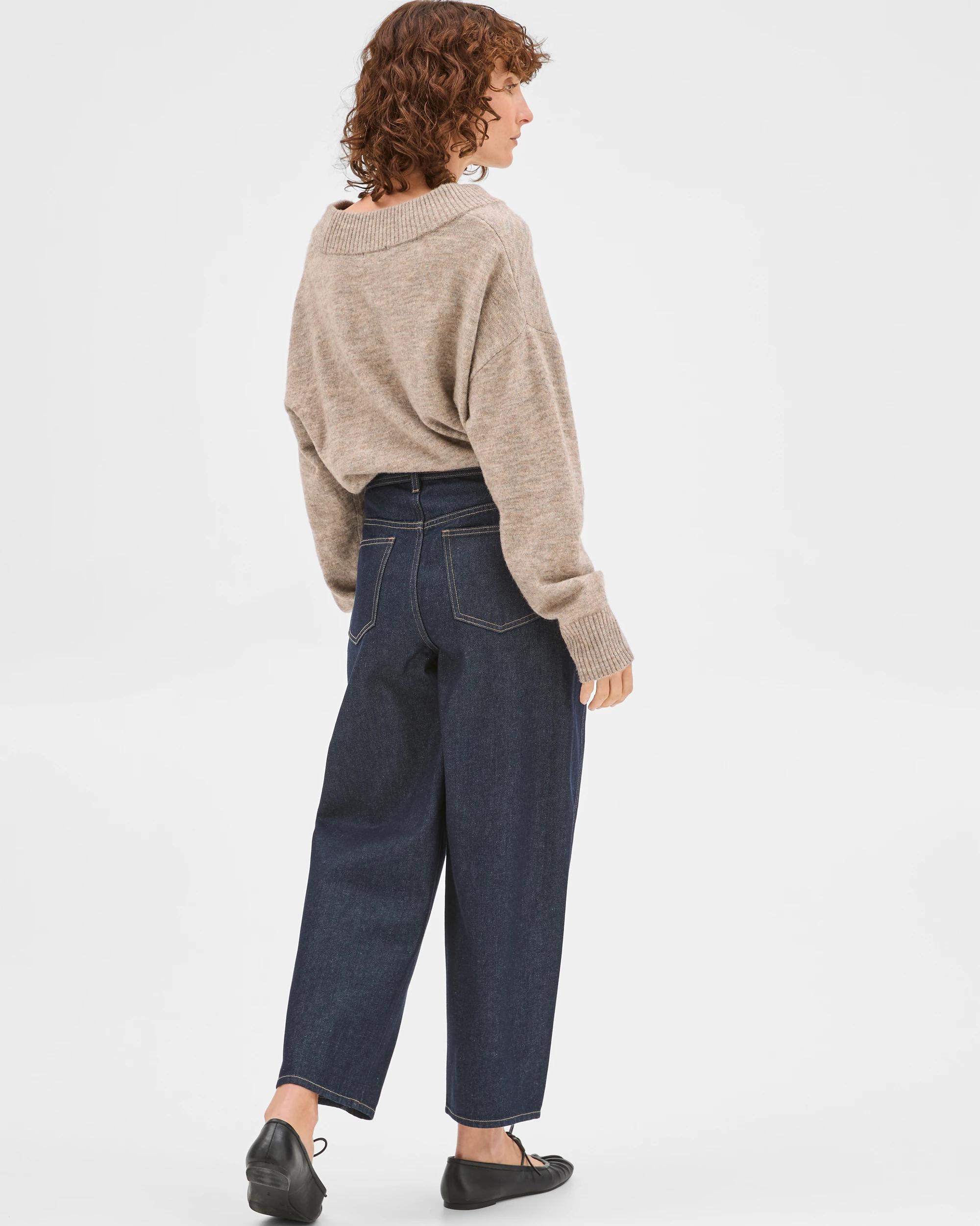 6 Target Denim Harper Barrel Leg Denim Jeans RINSE, 6 of 7