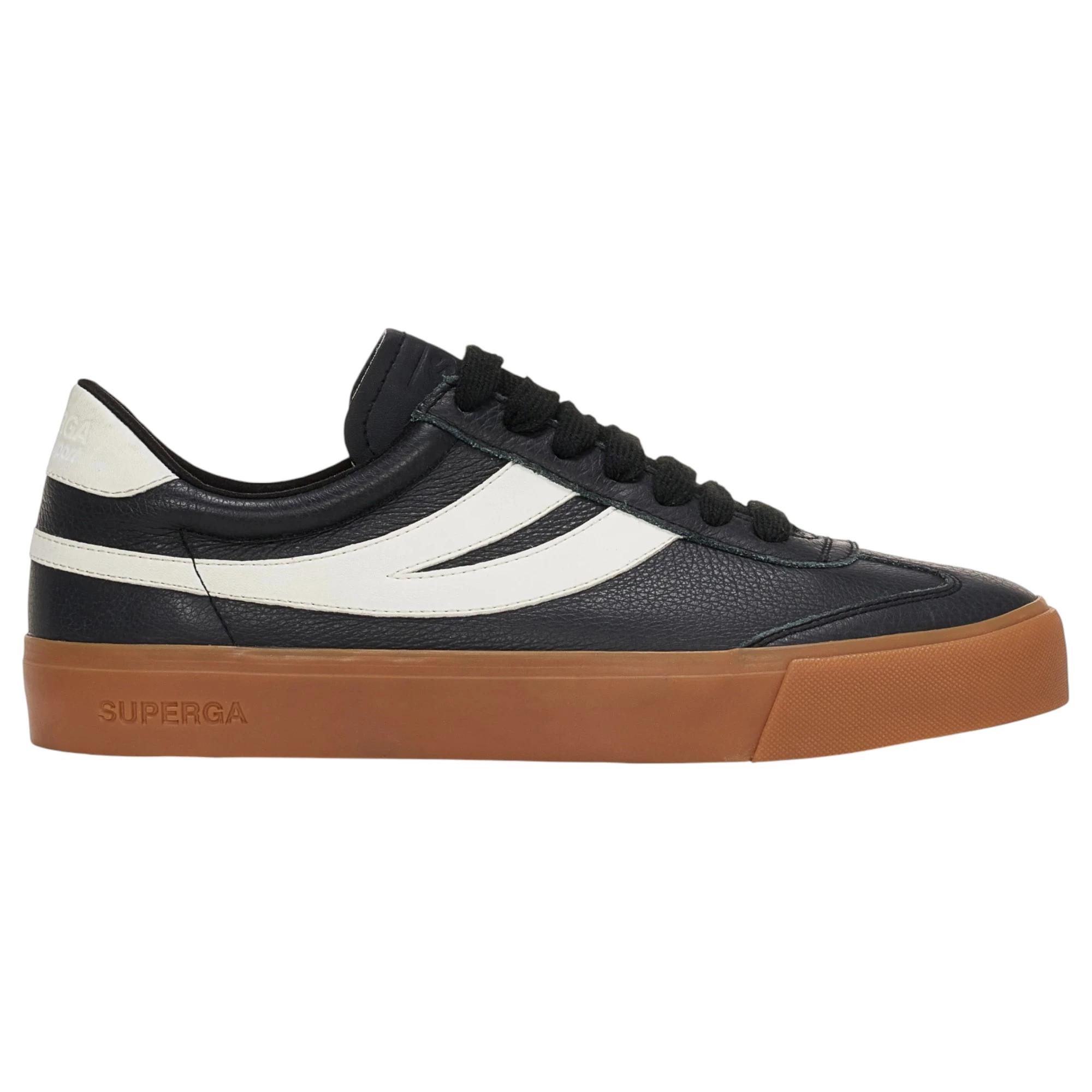 1 Superga Unisex 4834 Club S Swallow Black Casual Shoes BLACK, 1 of 5