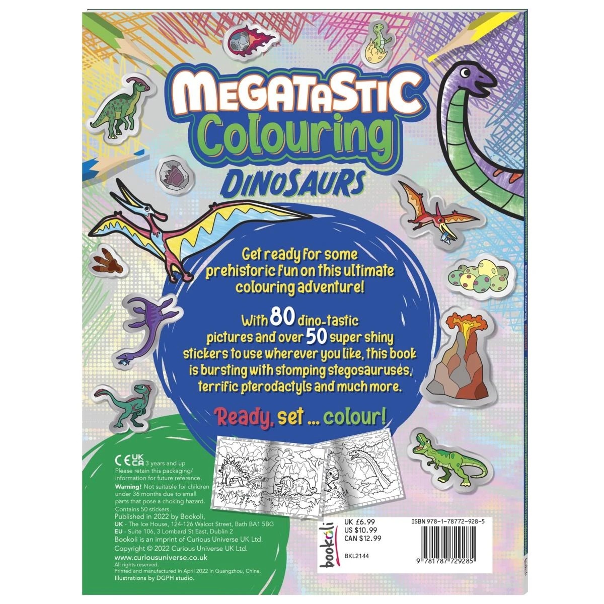 3 Megatastic Colouring: Dinosaurs - Book, 3 of 4