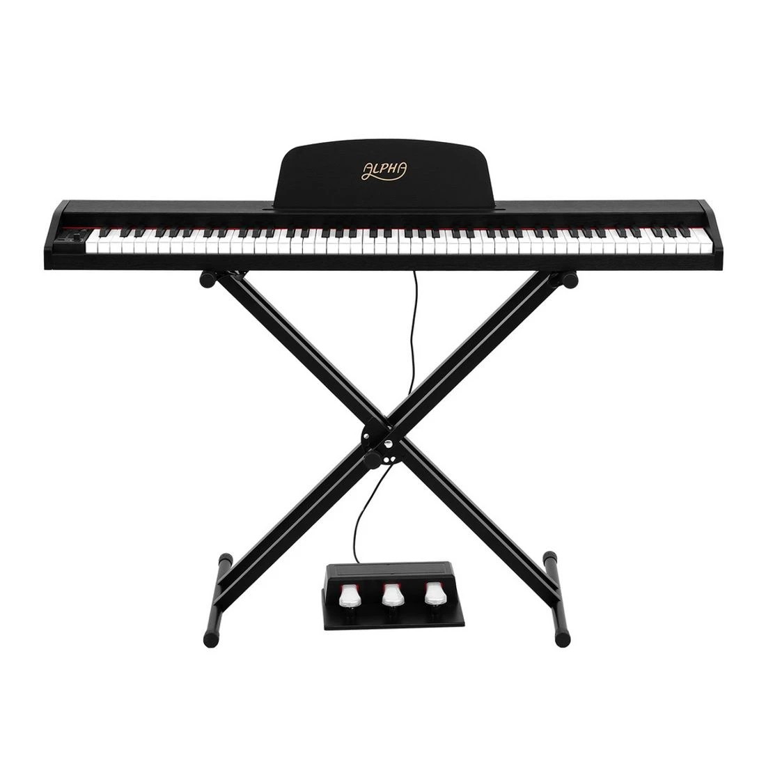 3 Alpha 88 Keys Digital Piano Keyboard Electronic w/ Stand - Black, 3 of 7