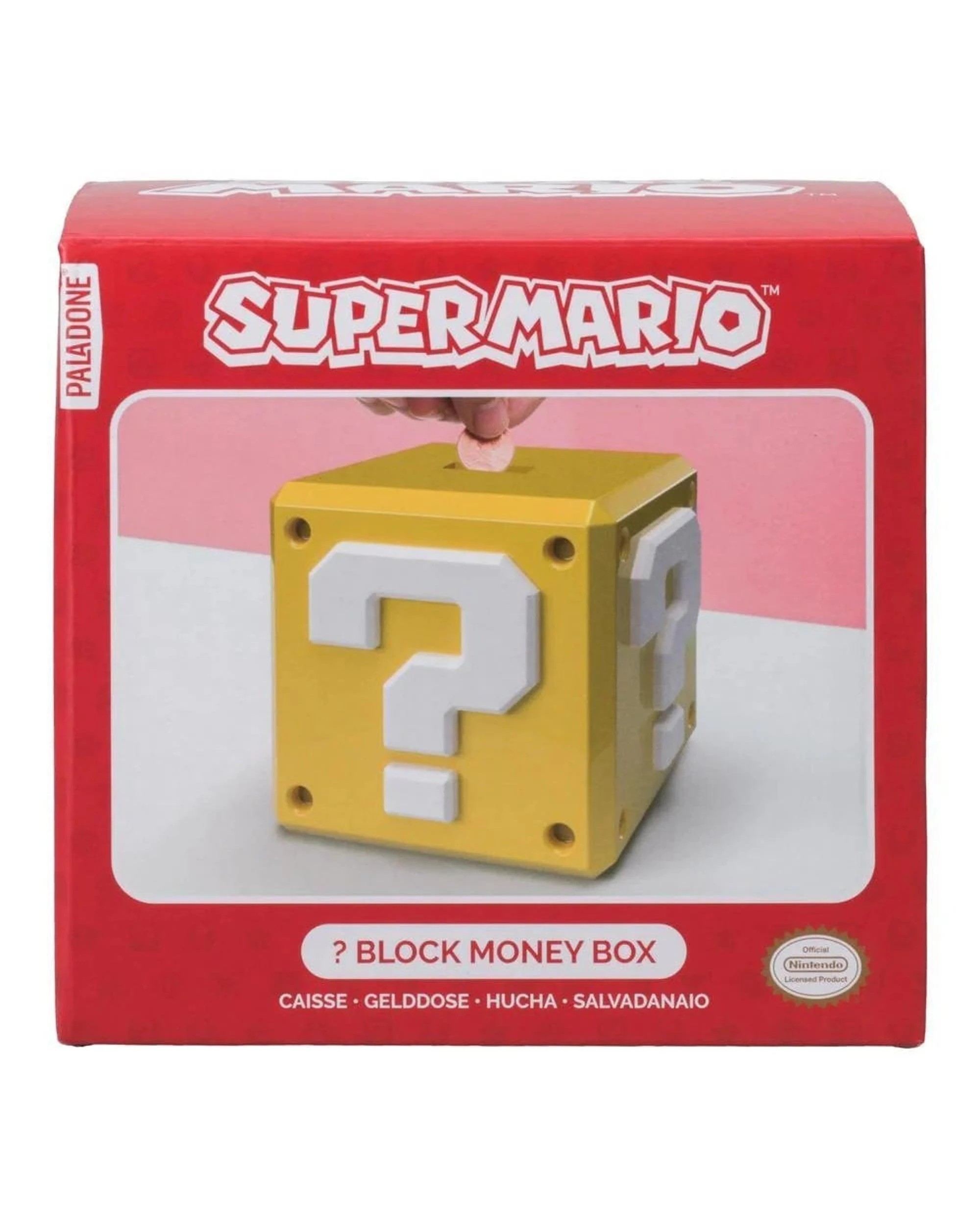 1 Paladone Super Mario Question Block Money Box, 1 of 3