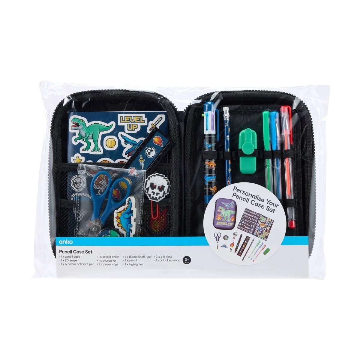 9 Pencil Case Set - Dino, 9 of 9