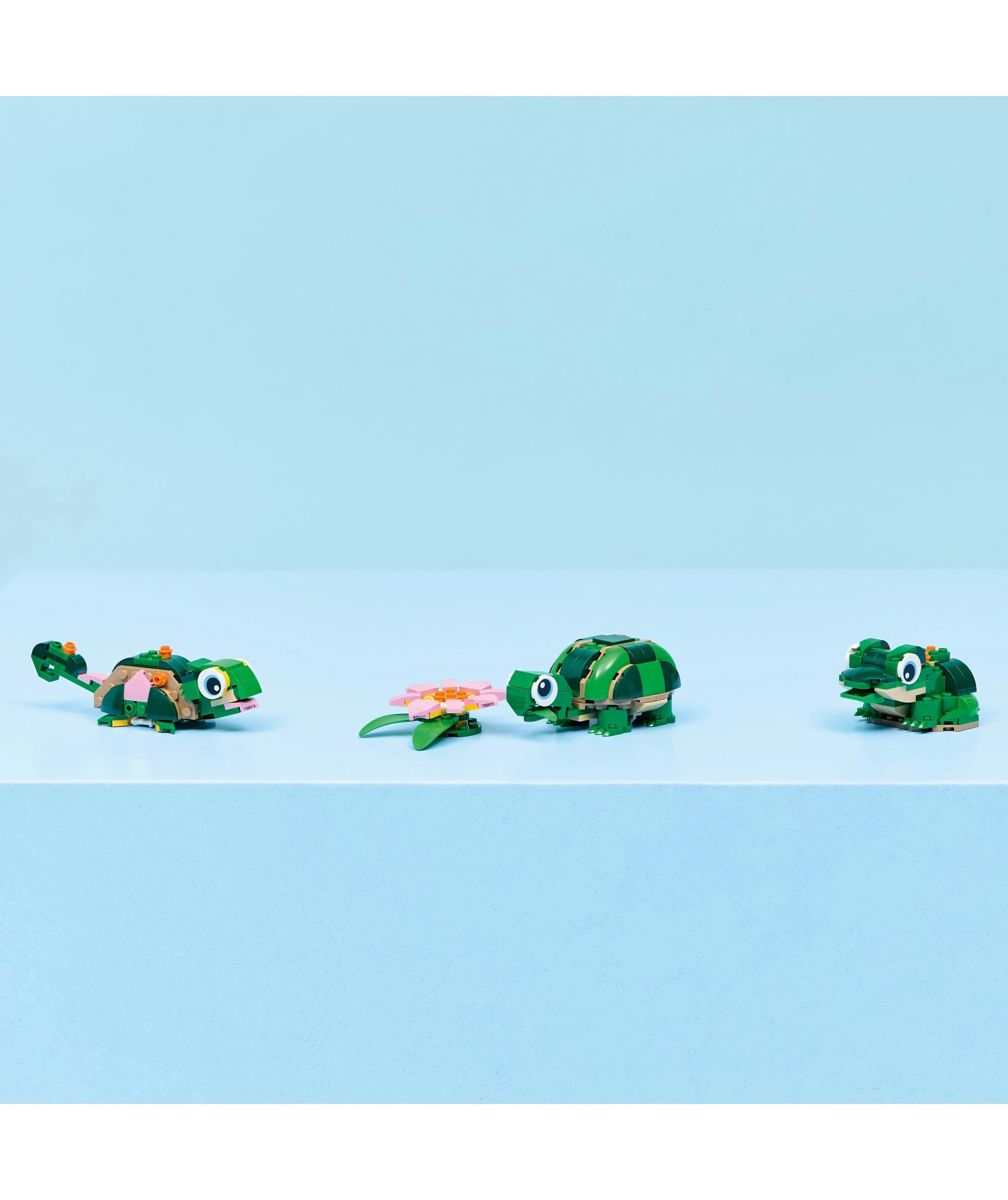 9 LEGO Creator 3 in 1 Turtle with a Water Lily Flower 31377, 9 of 10
