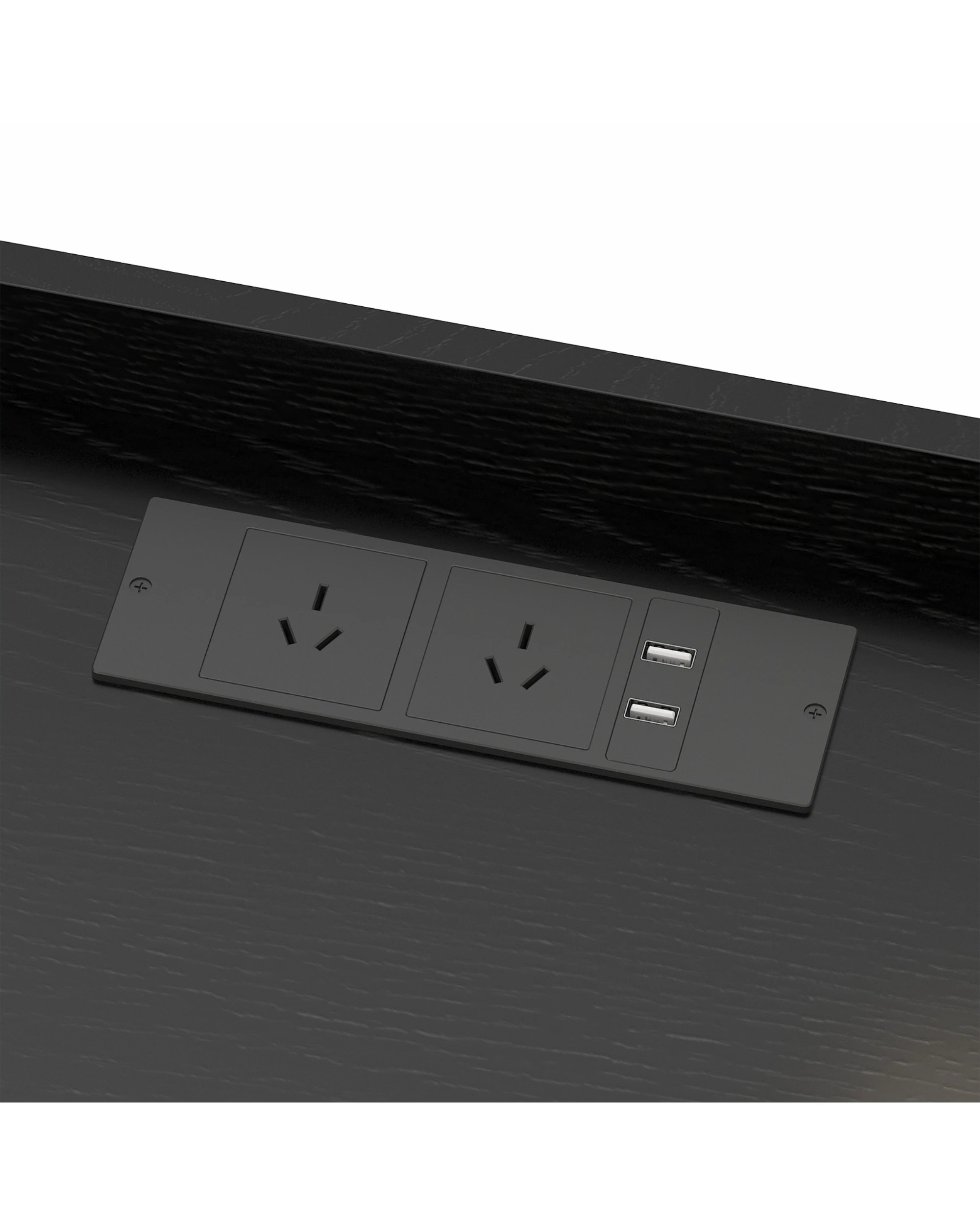 6 Advwin LED Bedside Table with Charging Station 2 Drawers Nightstand - Black, 6 of 7