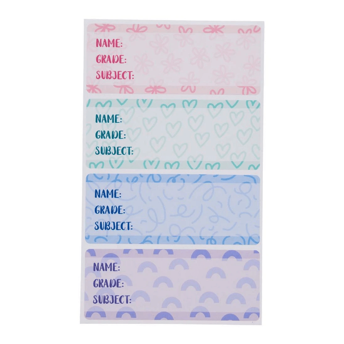 2 Studymate Book Labels Pastels 16 pack, 2 of 3