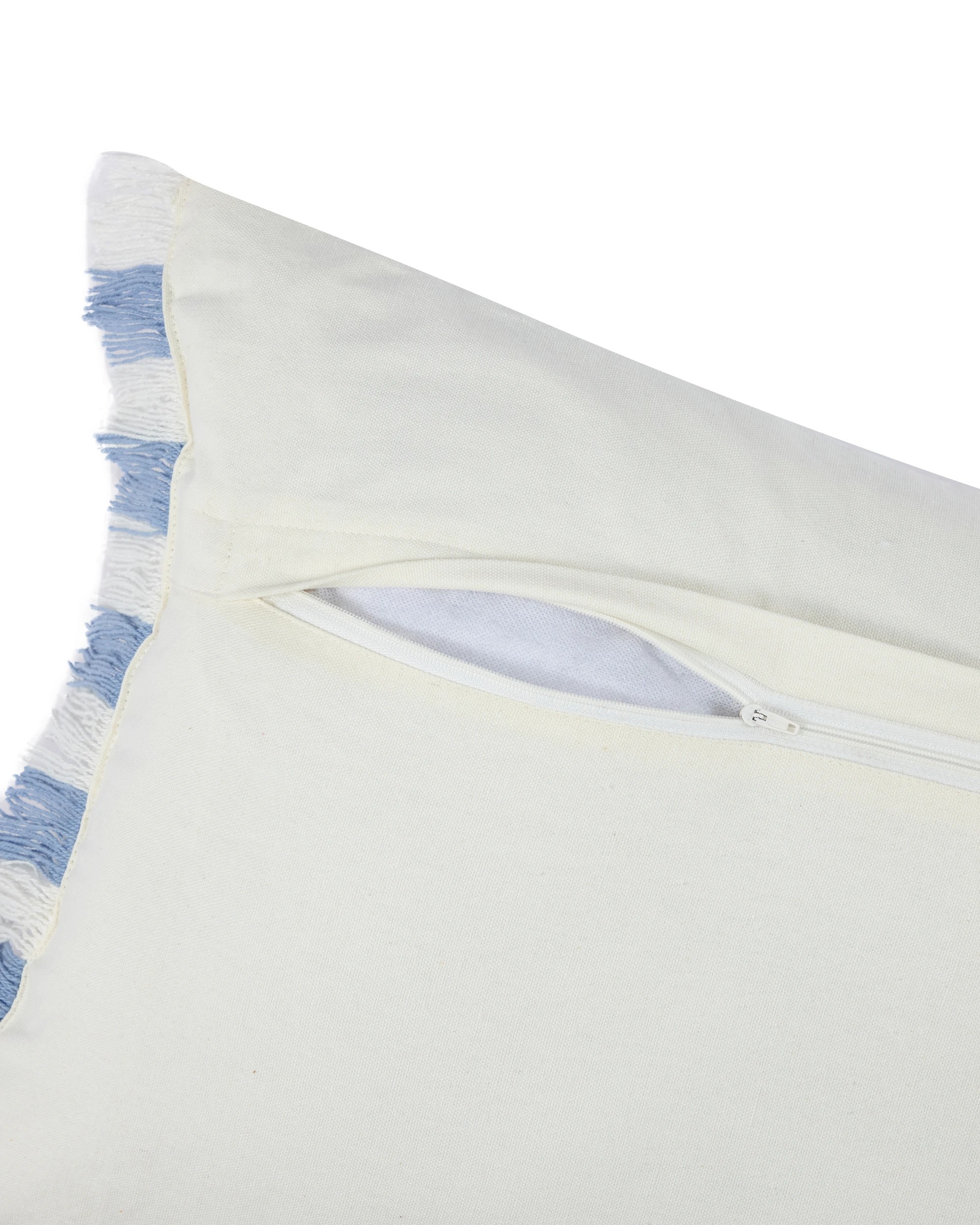 4 Stripe Cushion - Blue, 4 of 4