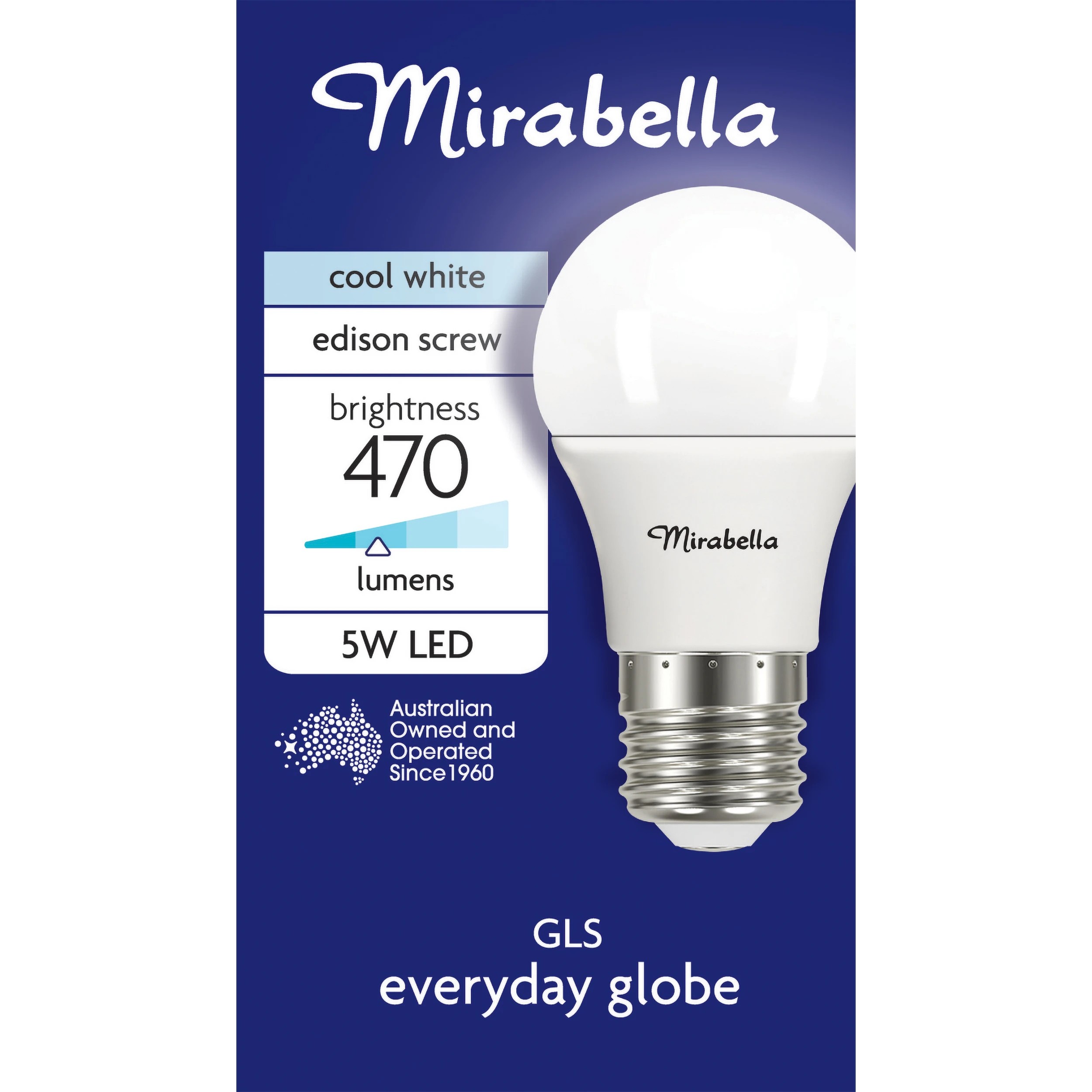 1 Mirabella E27 LED GLS Everyday Globe, 1 of 5