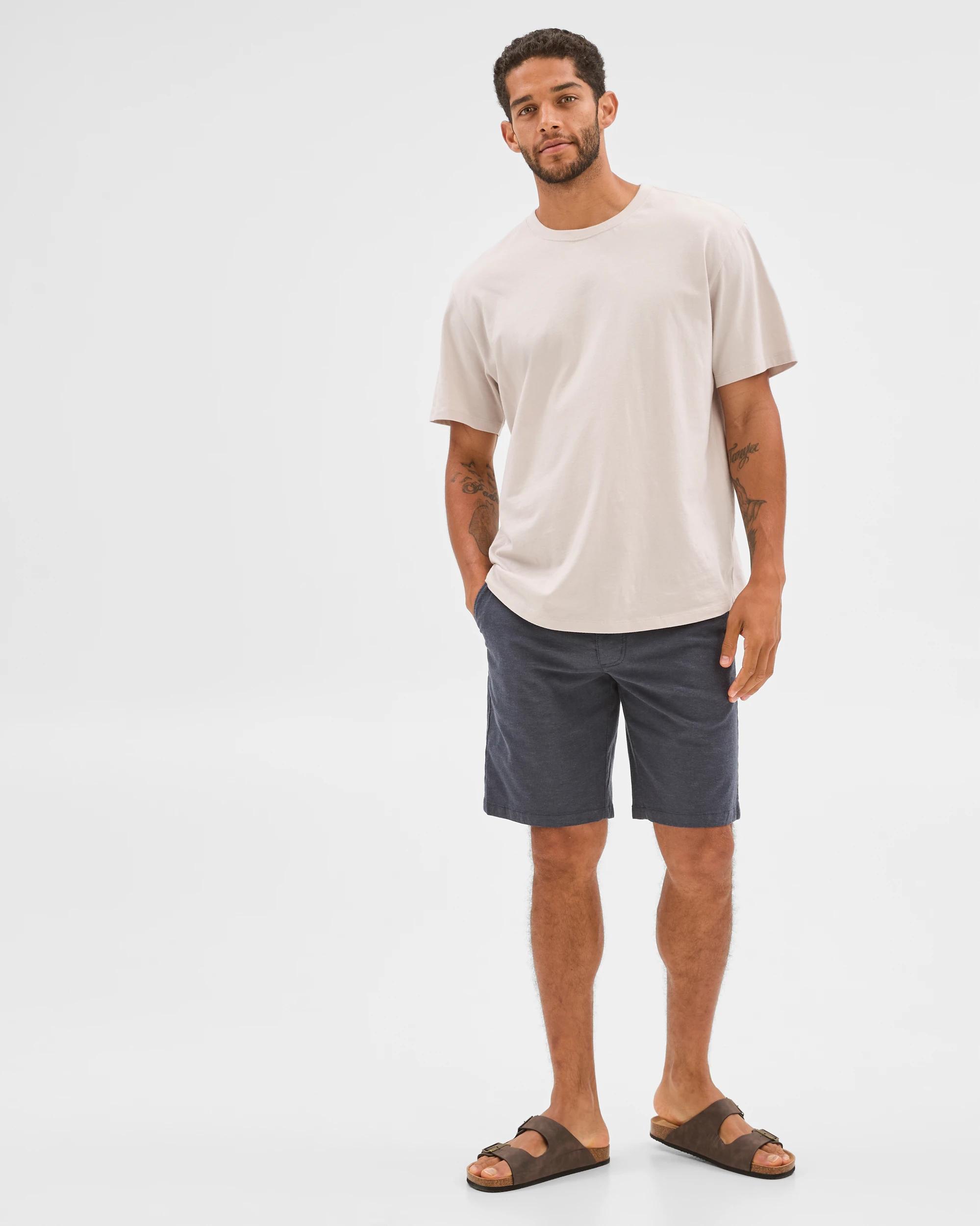 1 Target Man Australian Cotton Chino Shorts NAVY, 1 of 6
